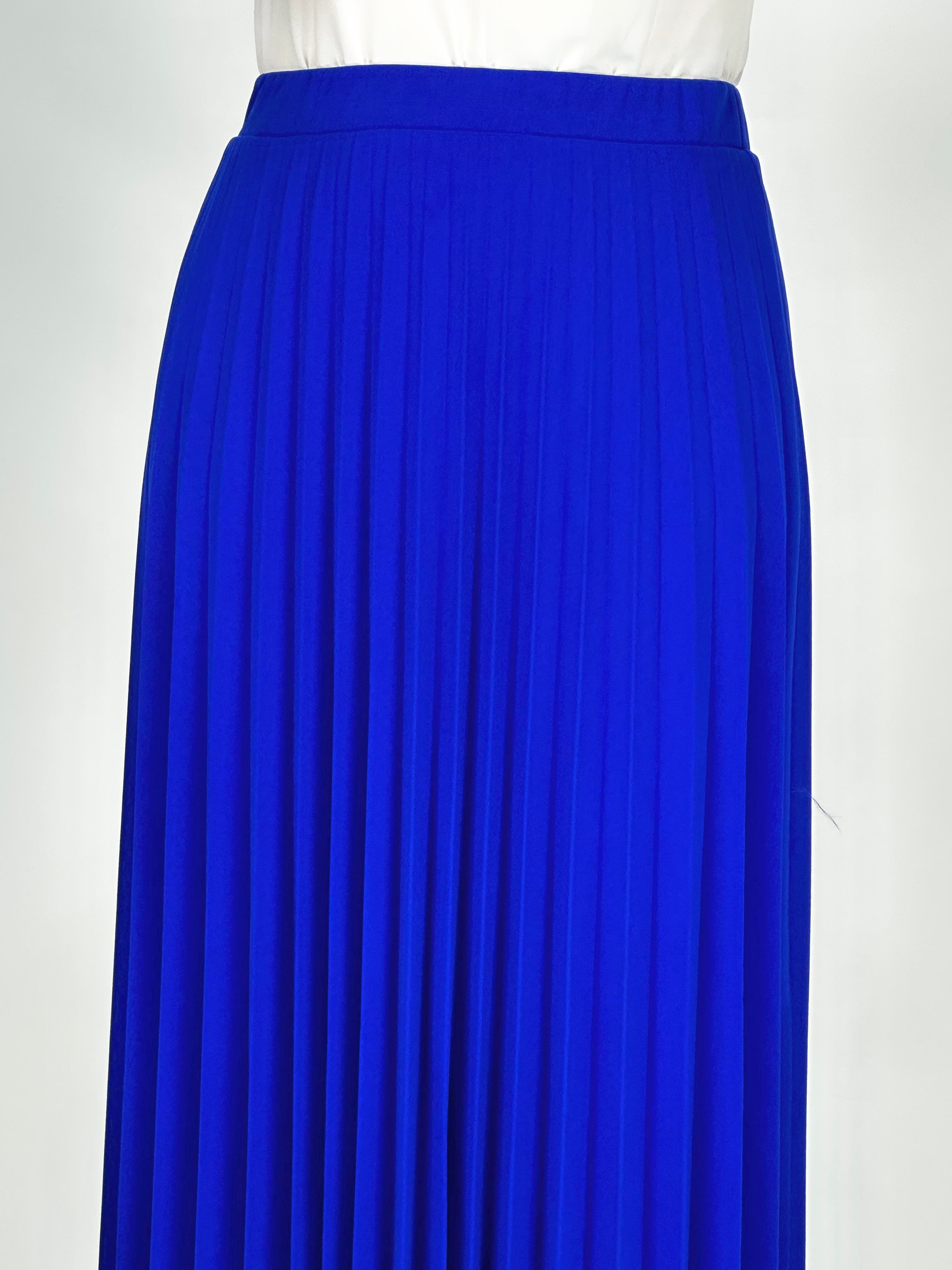 Krep Kumaş Etek Saks OTW8413