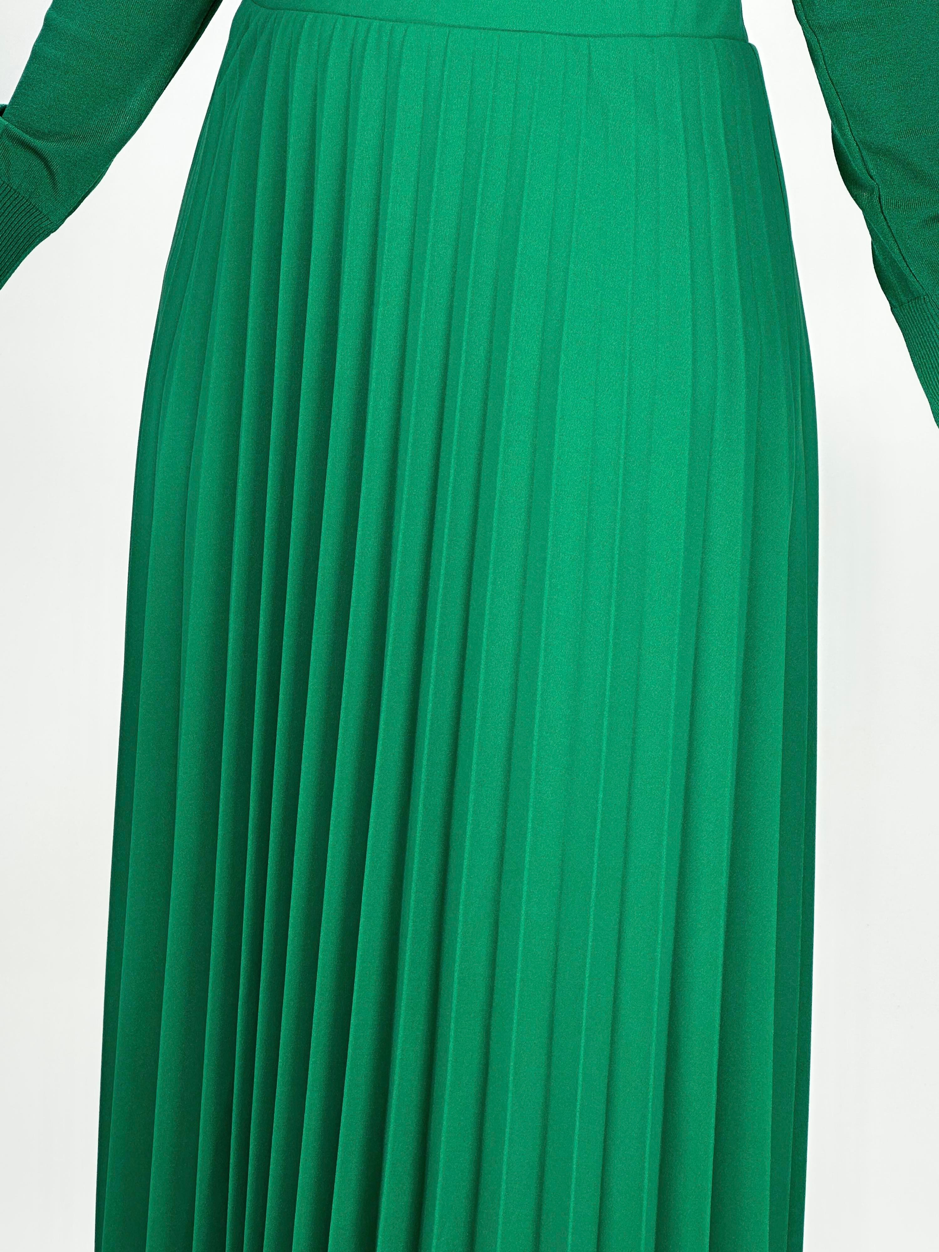 Krep Kumaş Etek Yeşil OTW8413