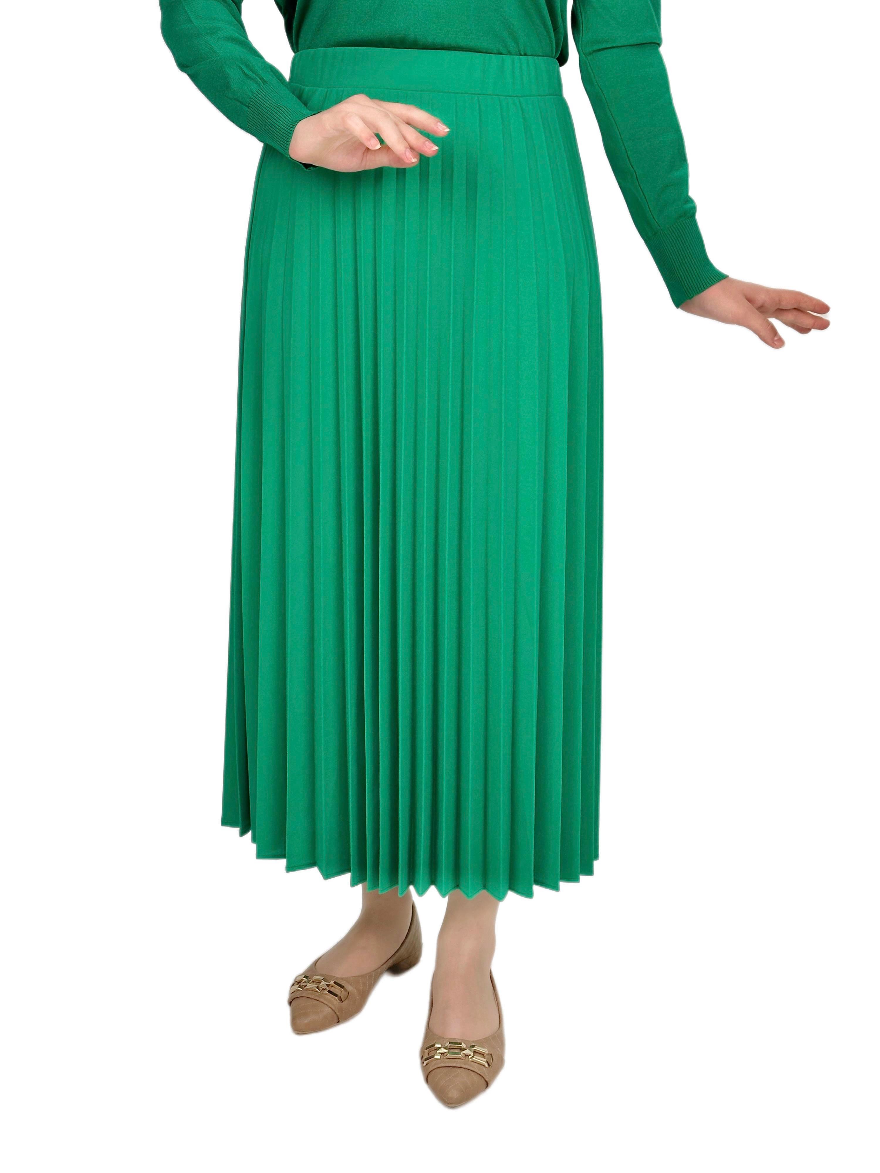 Krep Kumaş Etek Yeşil OTW8413