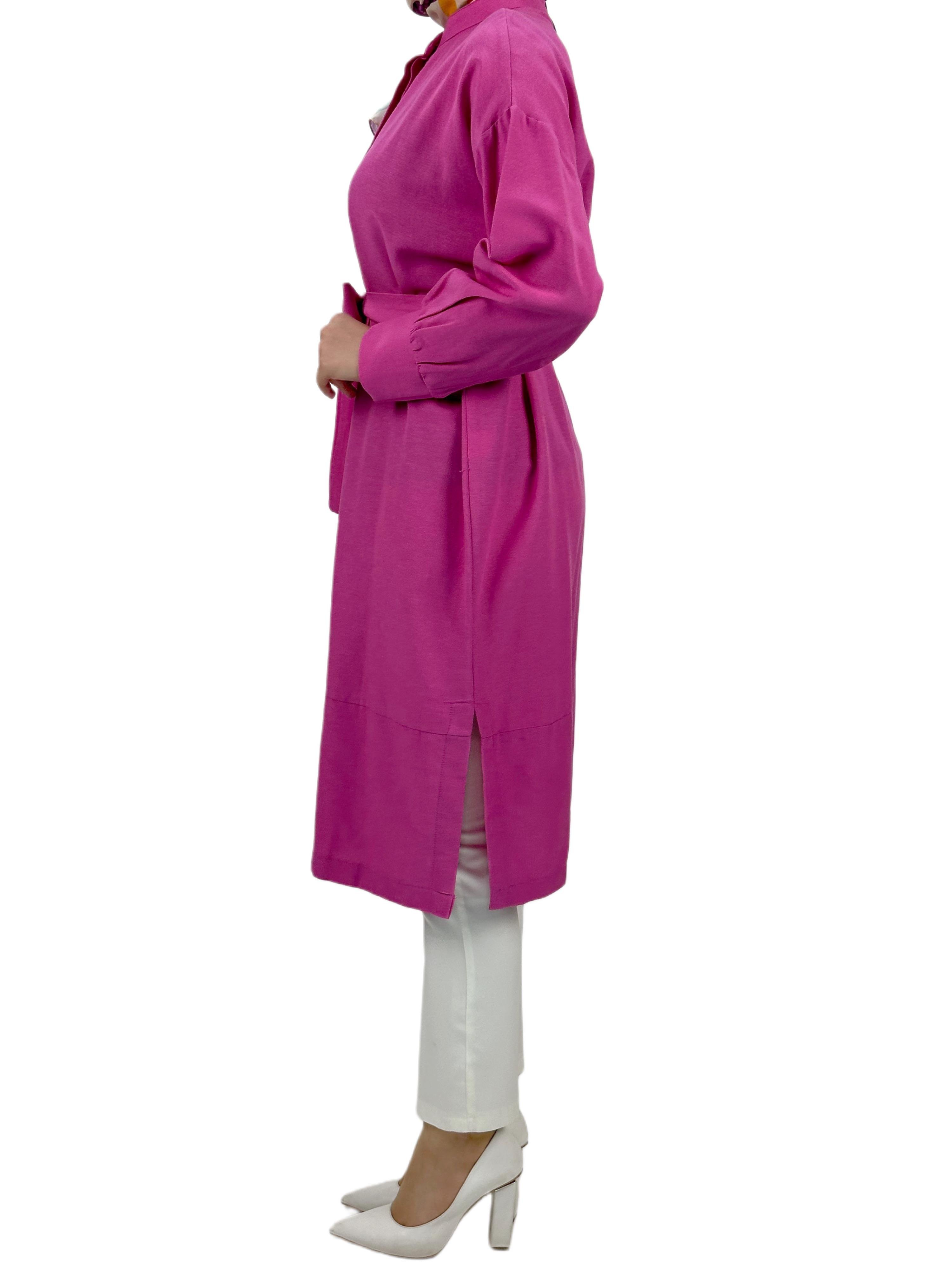 Kuşaklı Tunik Pembe OTW8342