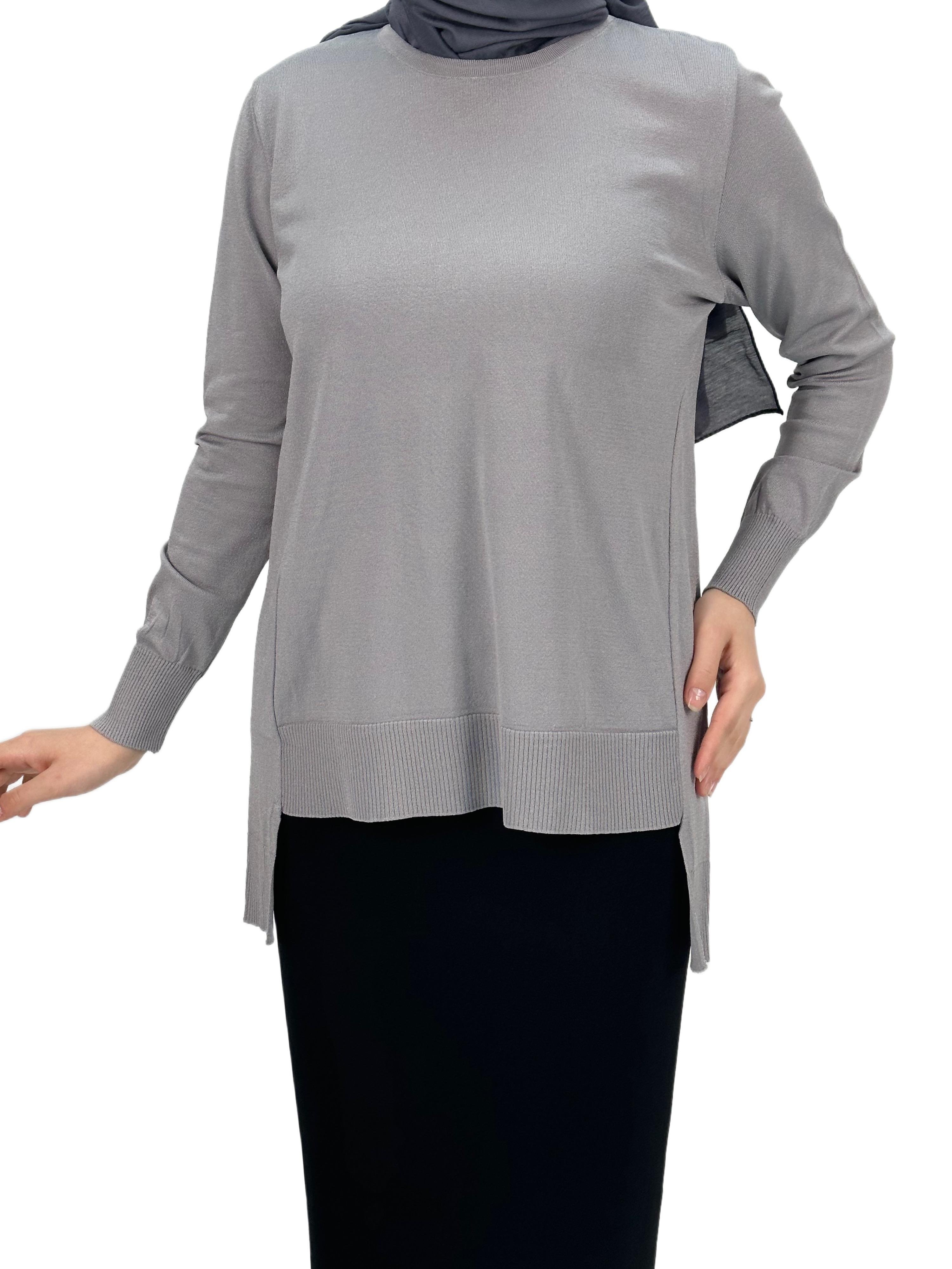 Merserize Triko Bluz Gri OTW1666