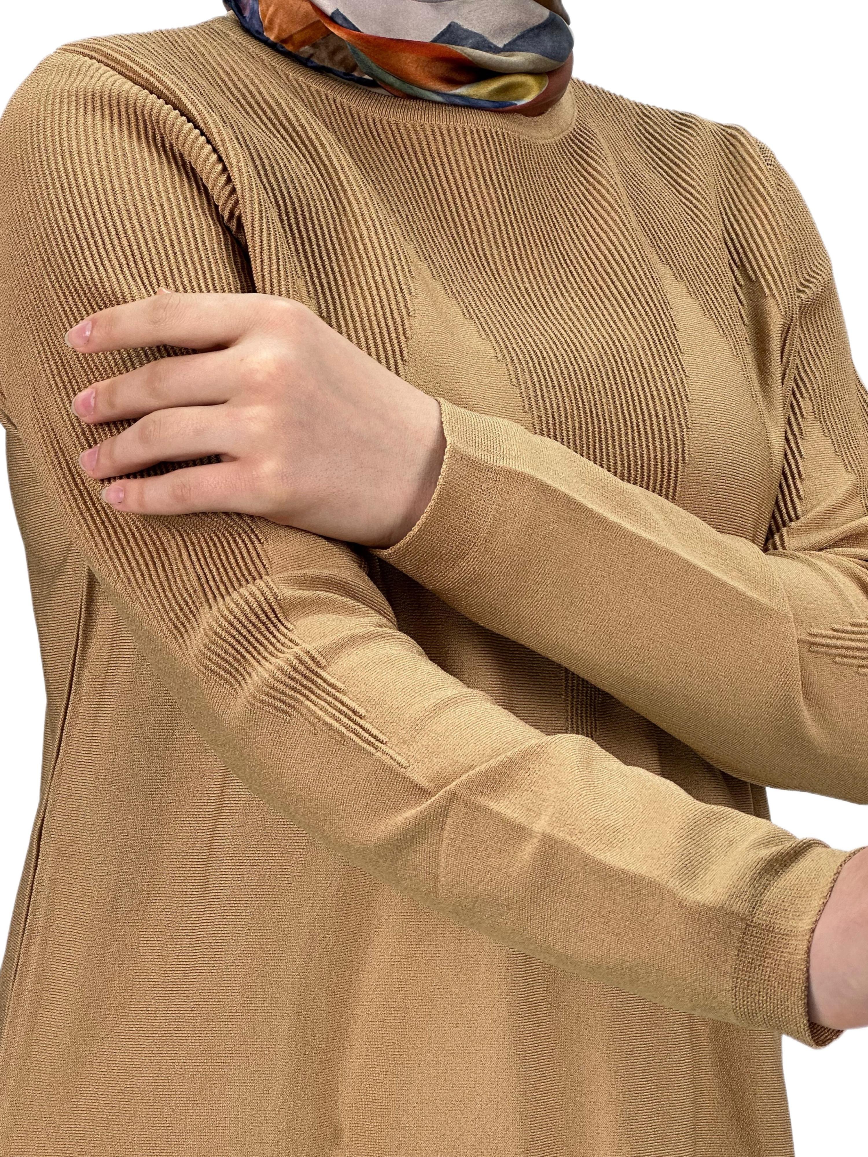 Merserize Triko Etekli Takım Camel OTW0324