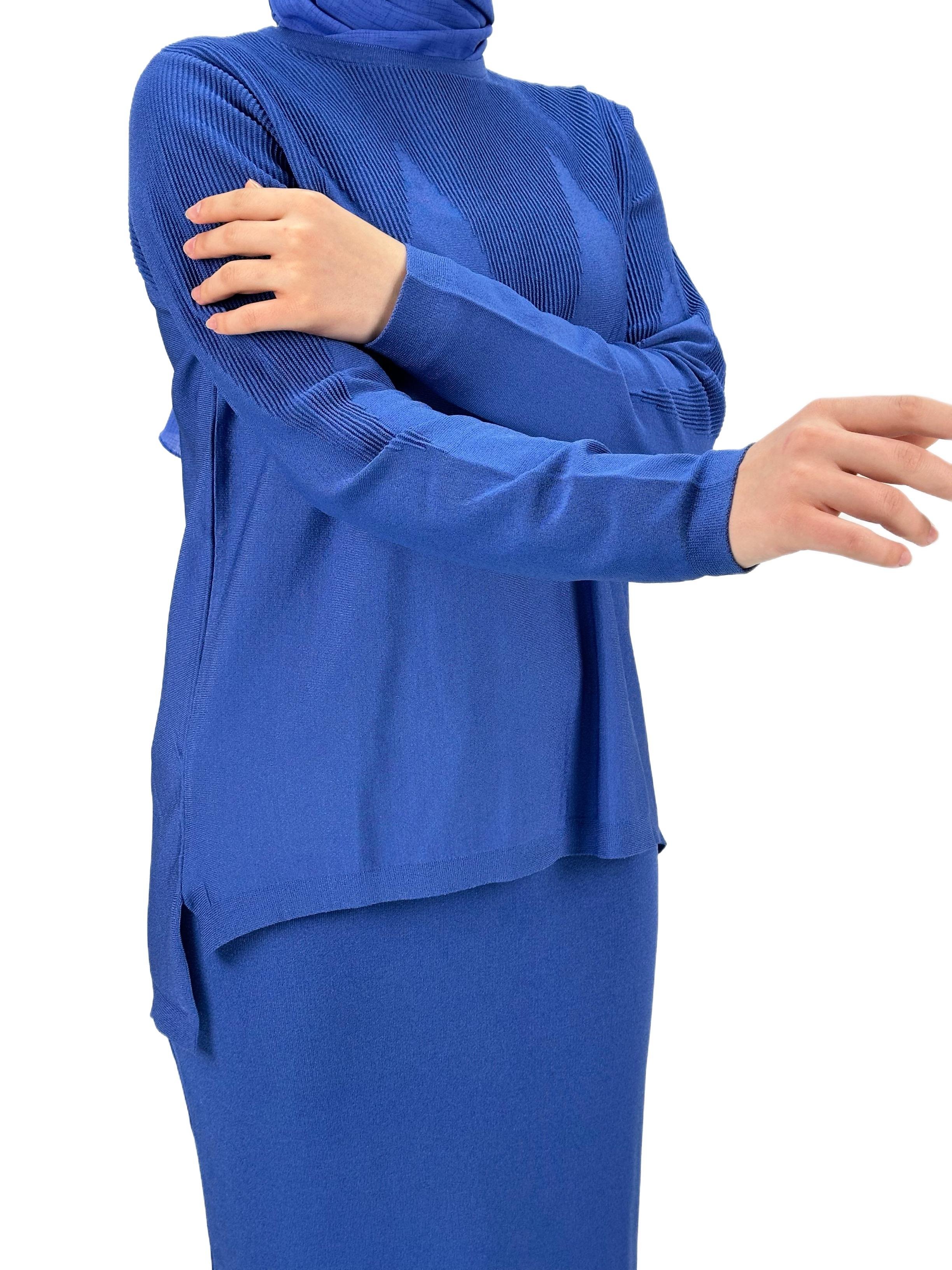 Merserize Triko Etekli Takım Saks OTW0324