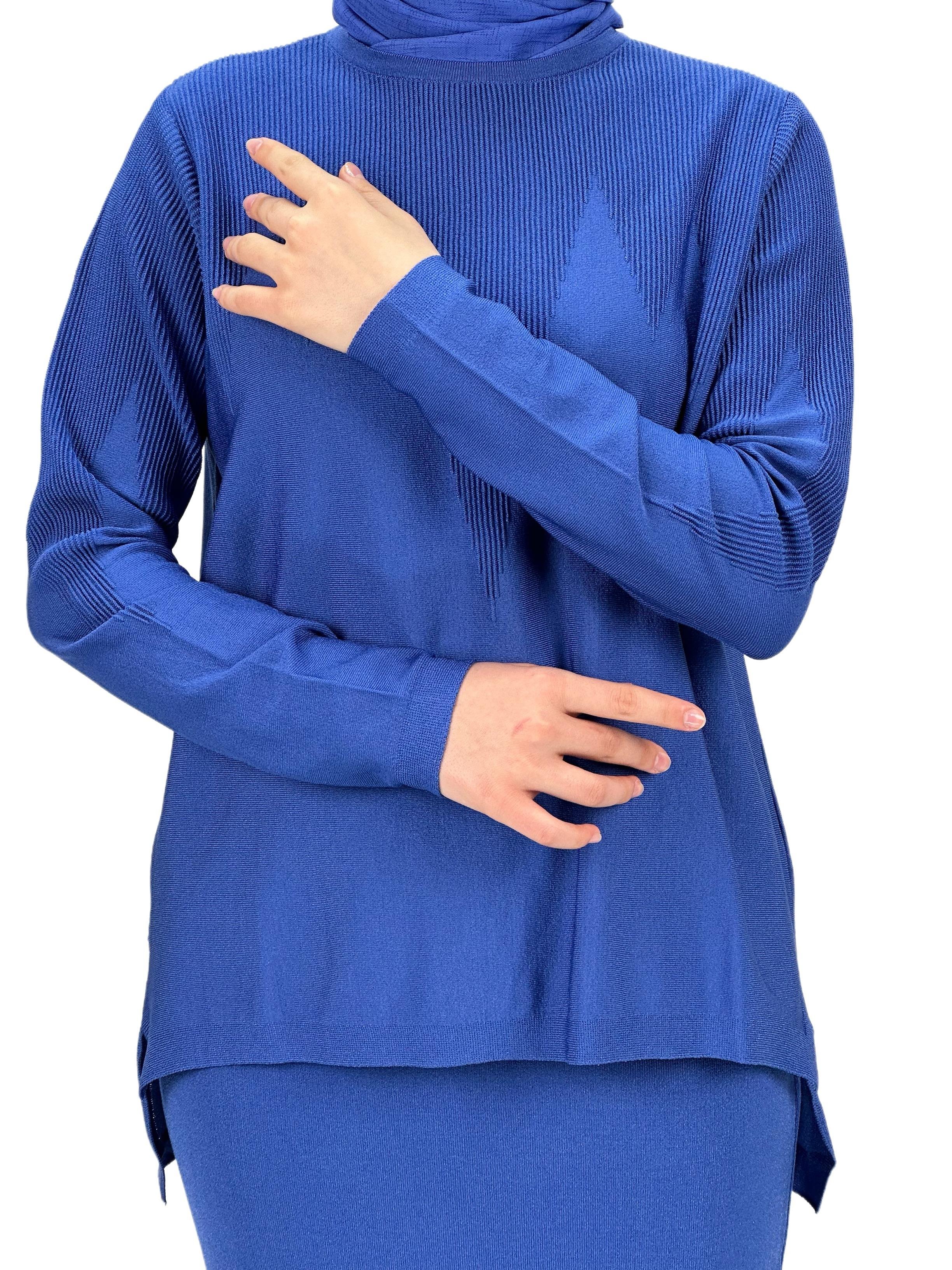 Merserize Triko Etekli Takım Saks OTW0324