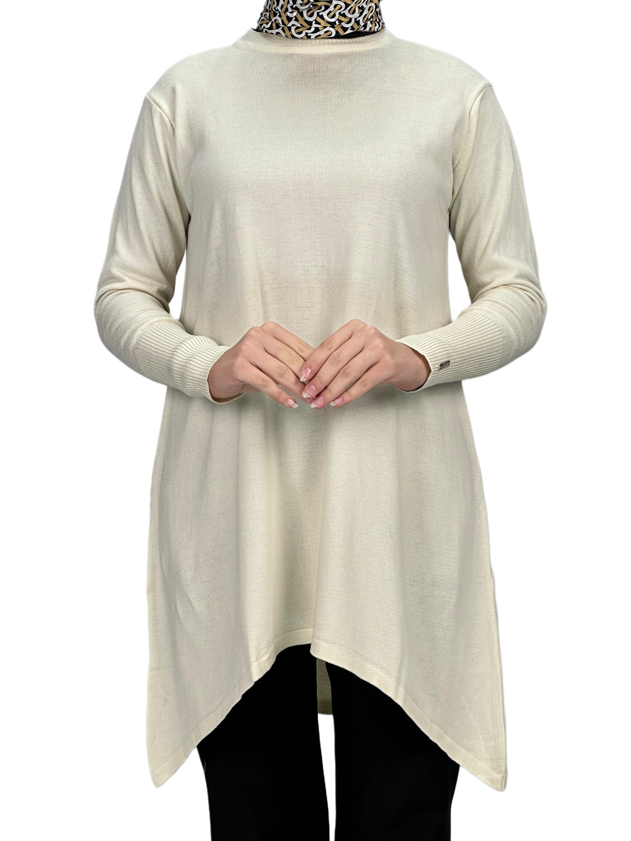 Merserize Triko Tunik Ekru OTW884