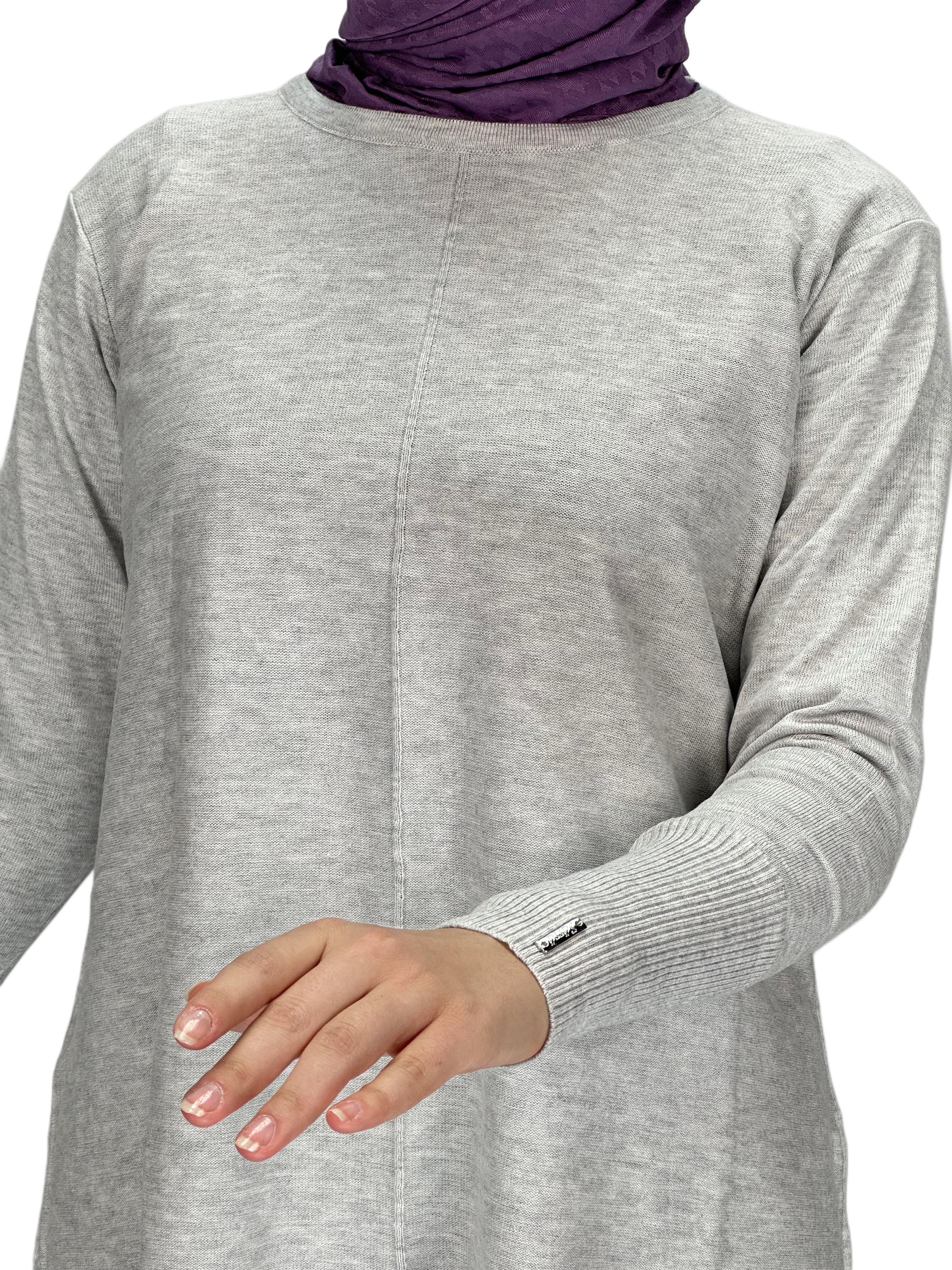 Merserize Triko Tunik Gri OTW123