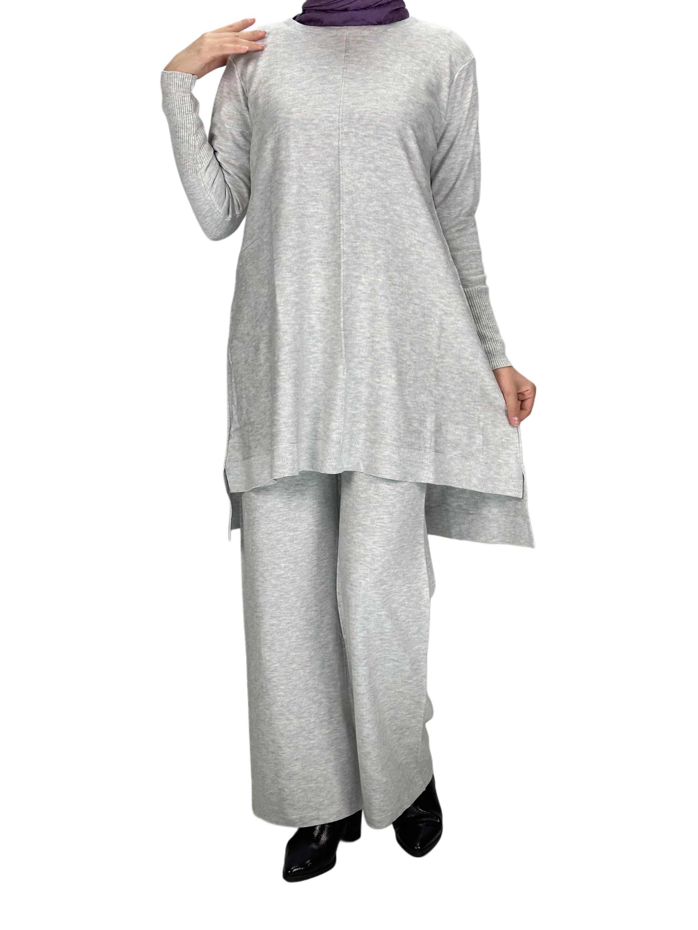 Merserize Triko Tunik Gri OTW123