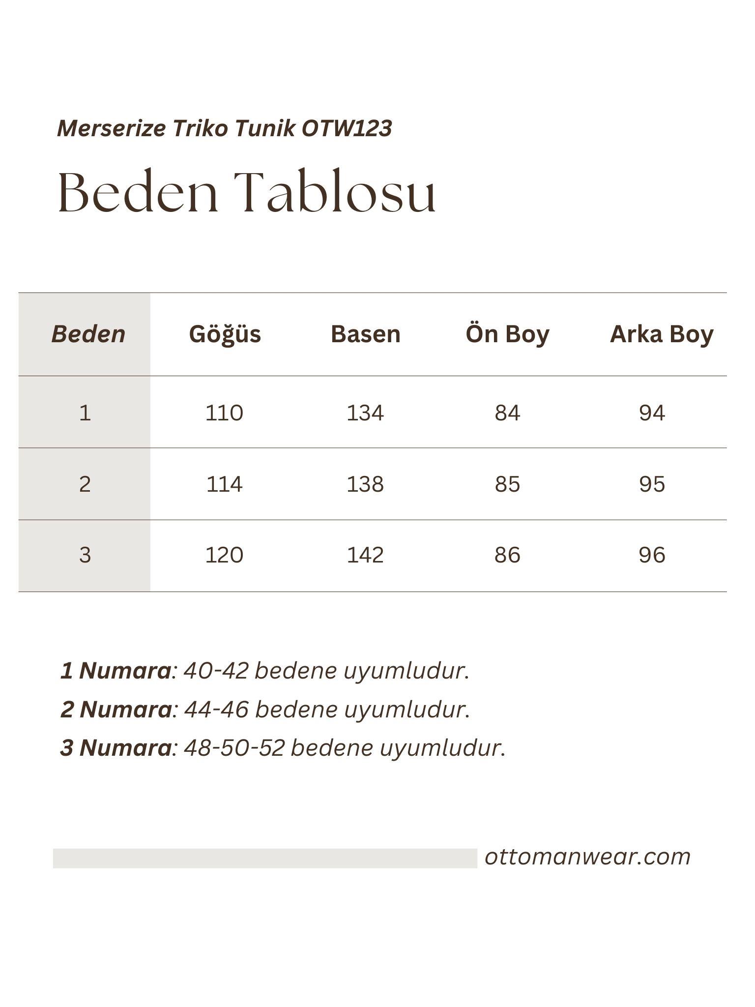 Merserize Triko Tunik Gri OTW123