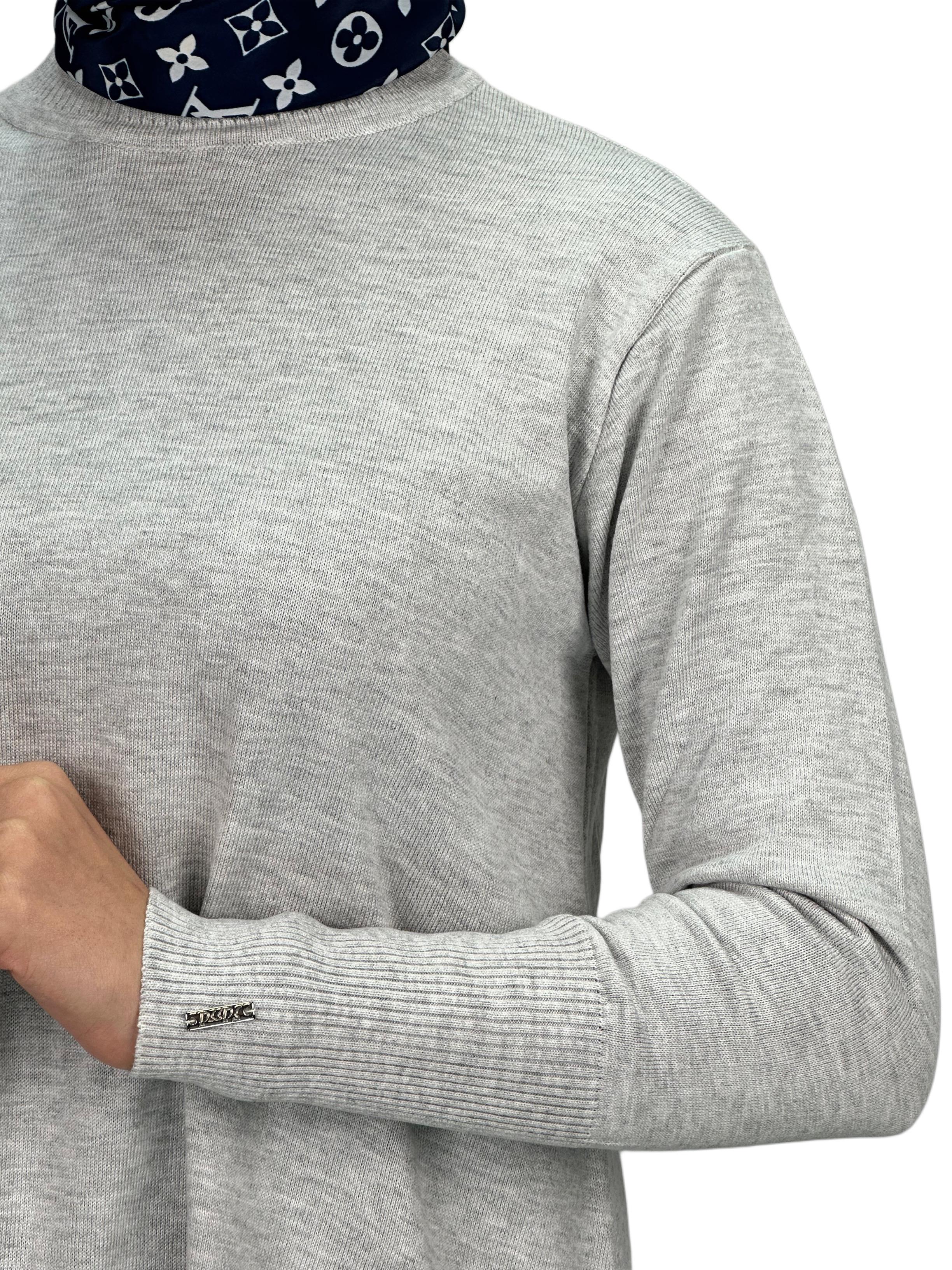 Merserize Triko Tunik Gri OTW884