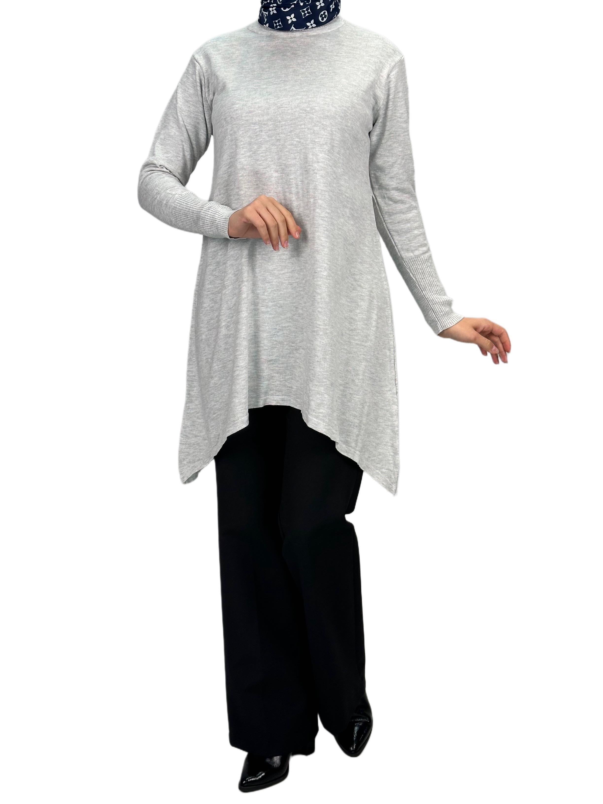 Merserize Triko Tunik Gri OTW884