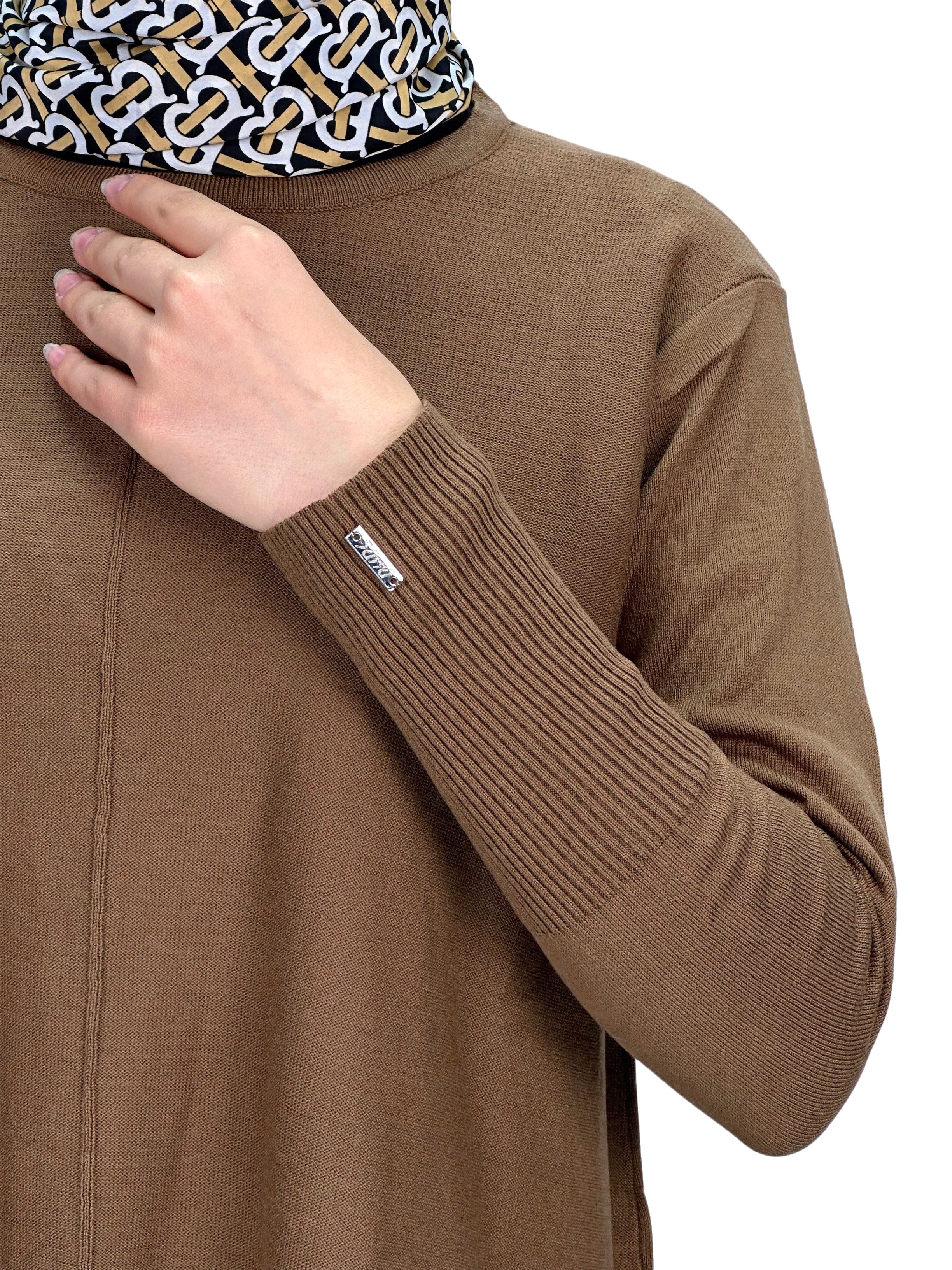 Merserize Triko Tunik Kahve OTW123
