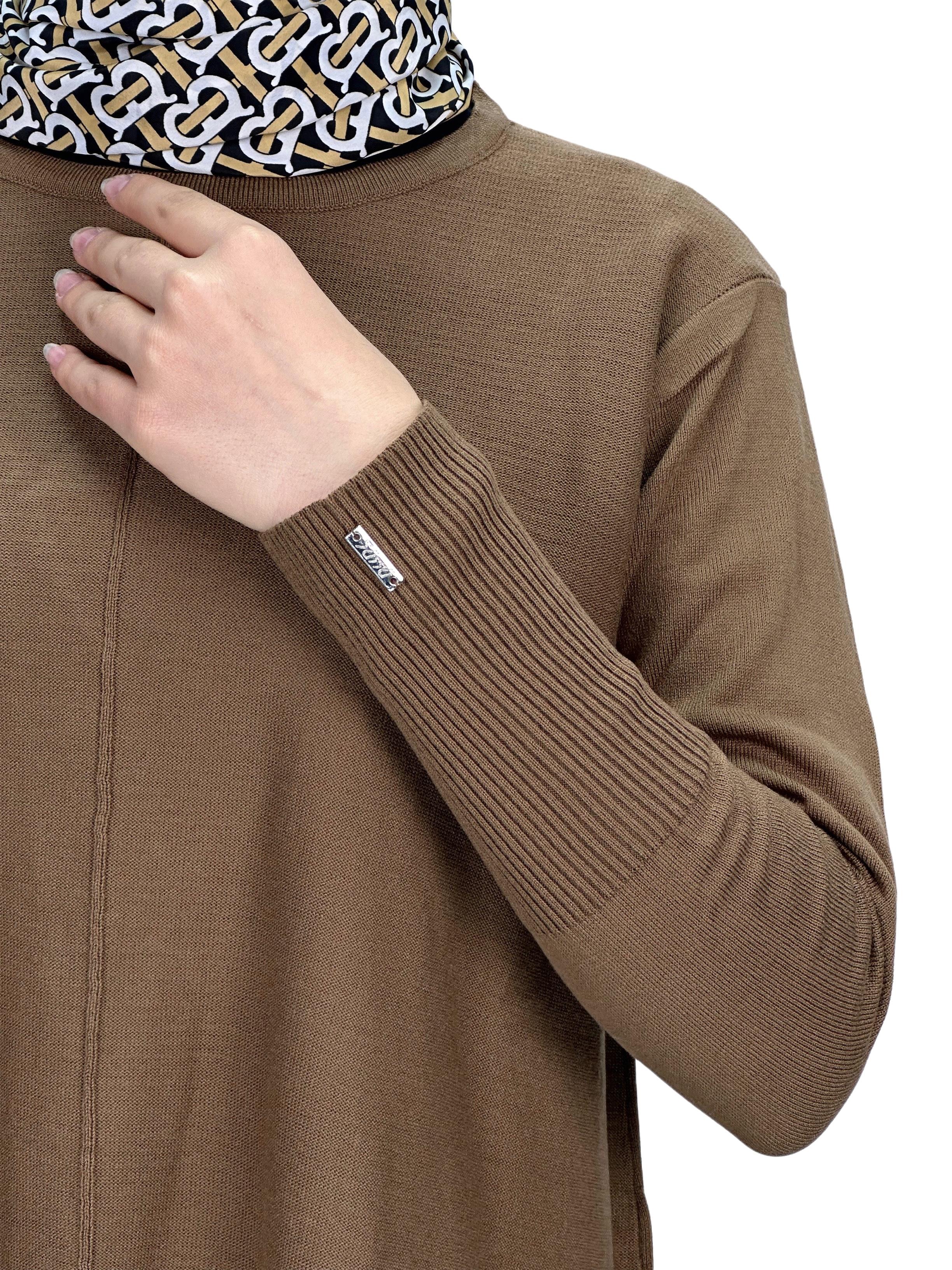 Merserize Triko Tunik Kahve OTW123