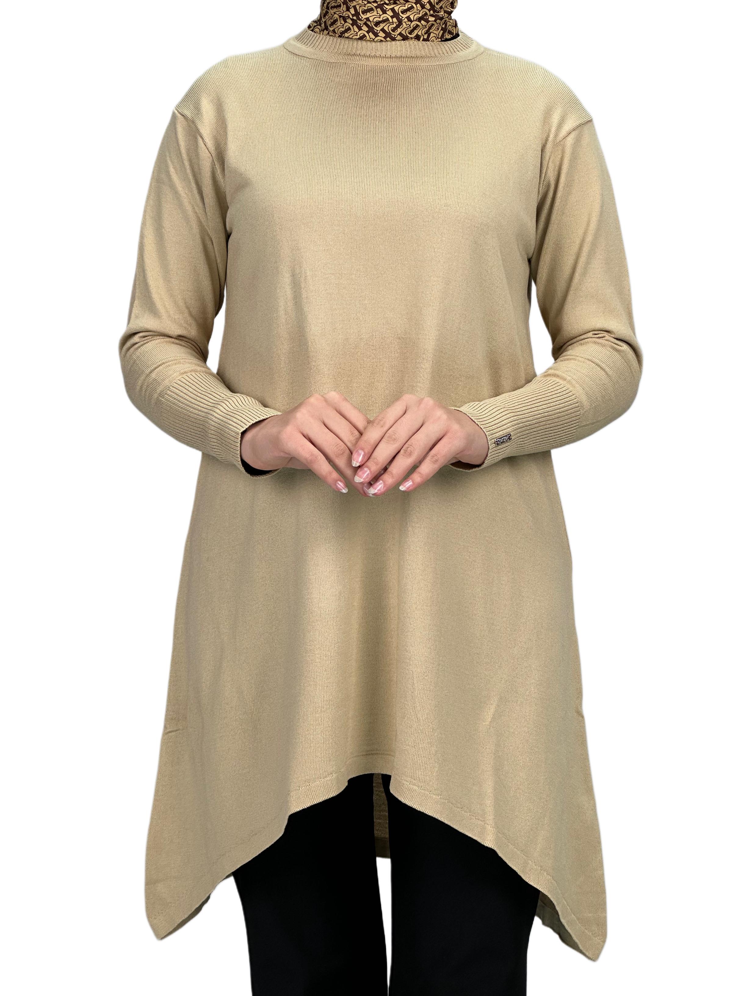 Merserize Triko Tunik Krem OTW884