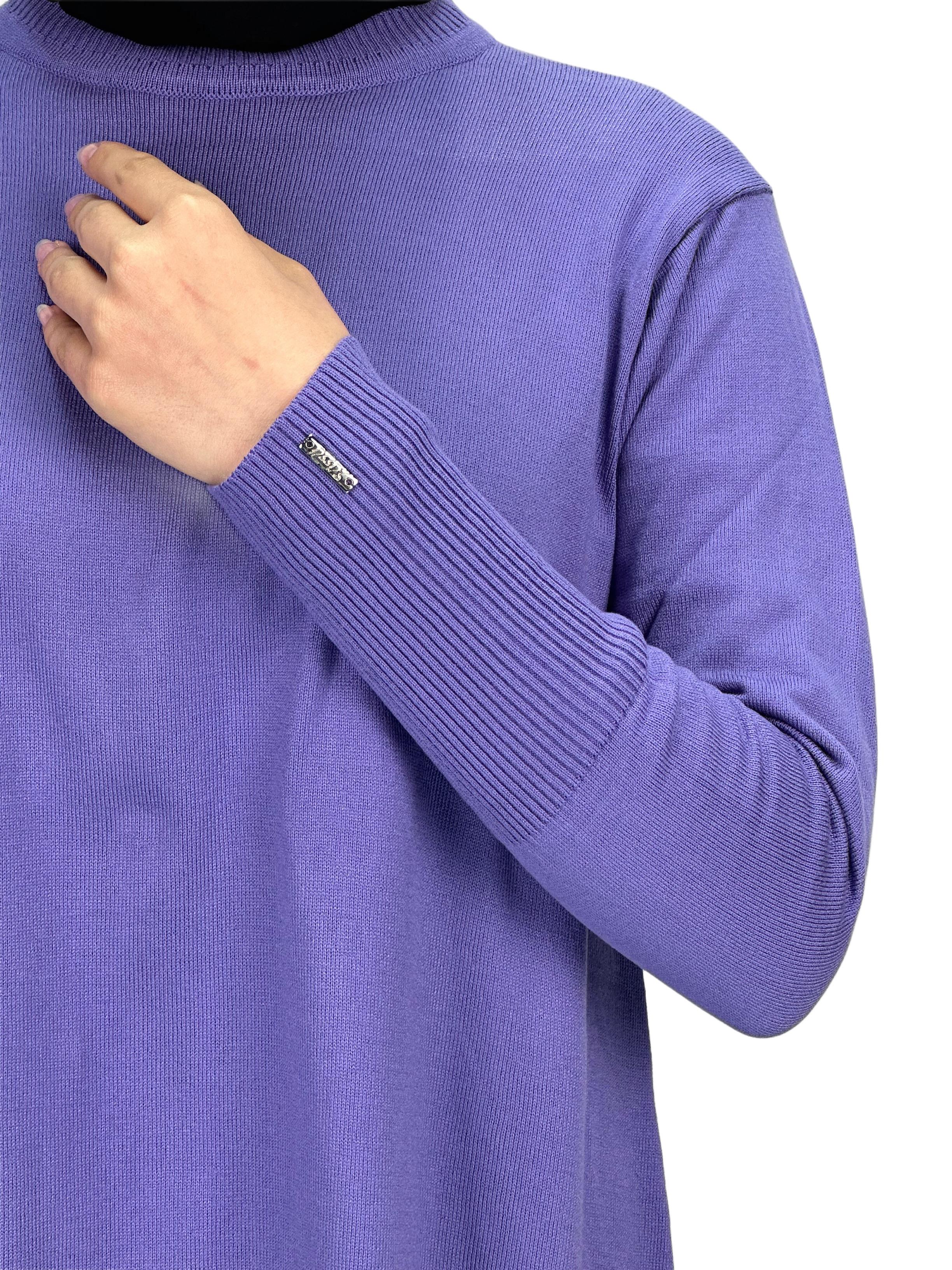 Merserize Triko Tunik Mor OTW884