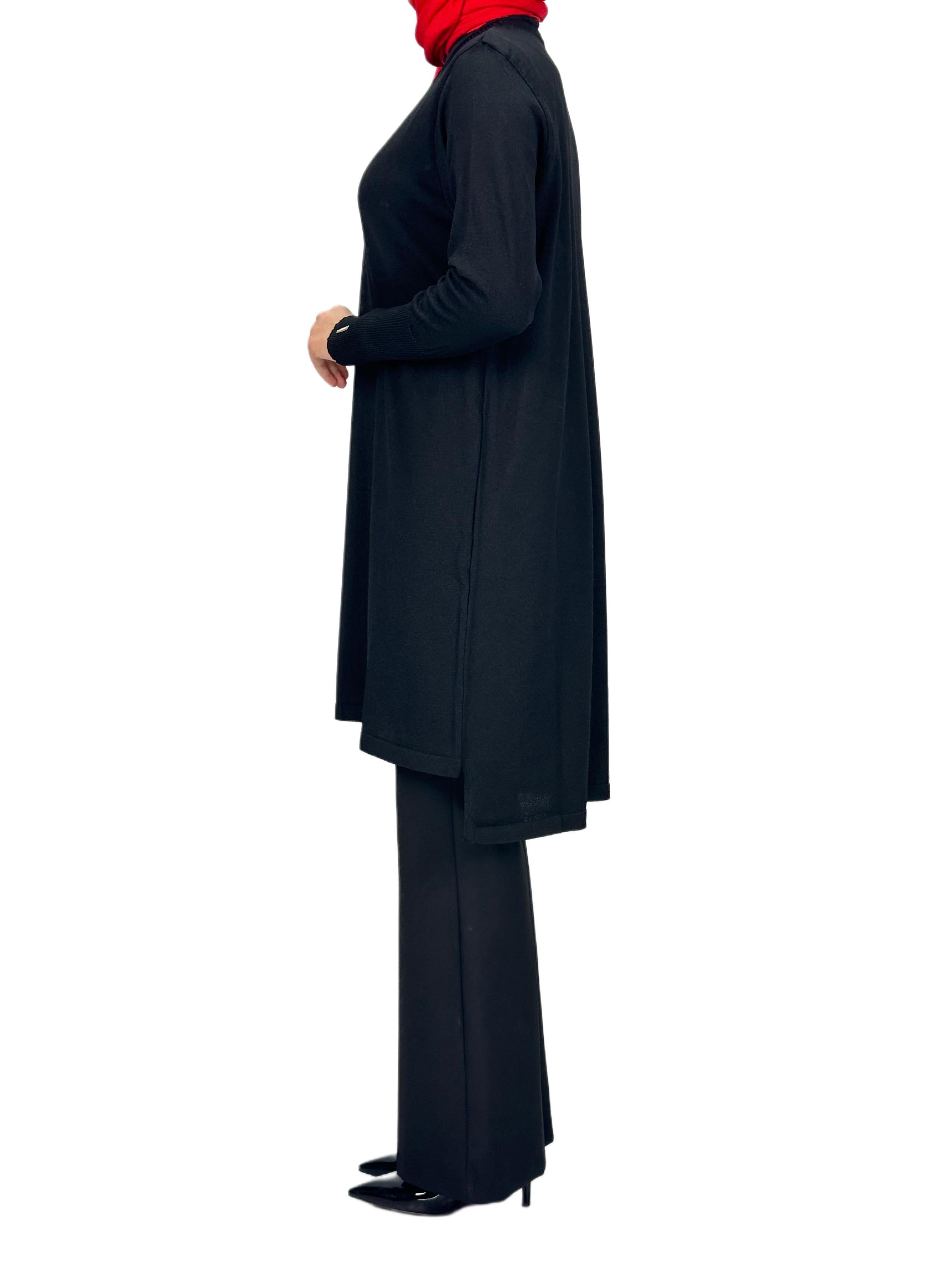 Merserize Triko Tunik Siyah OTW121