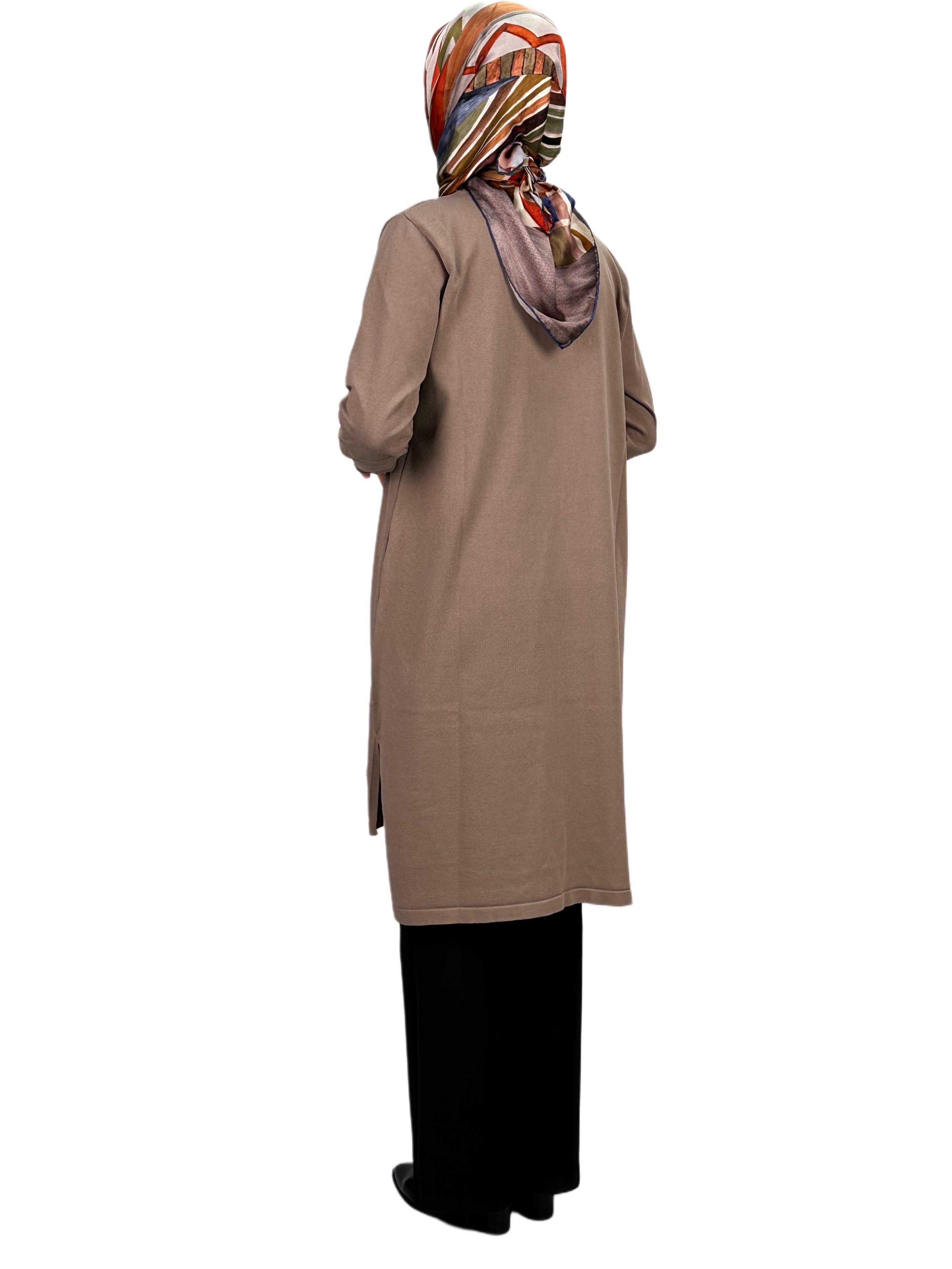 Merserize Triko Tunik Vizon OTW130