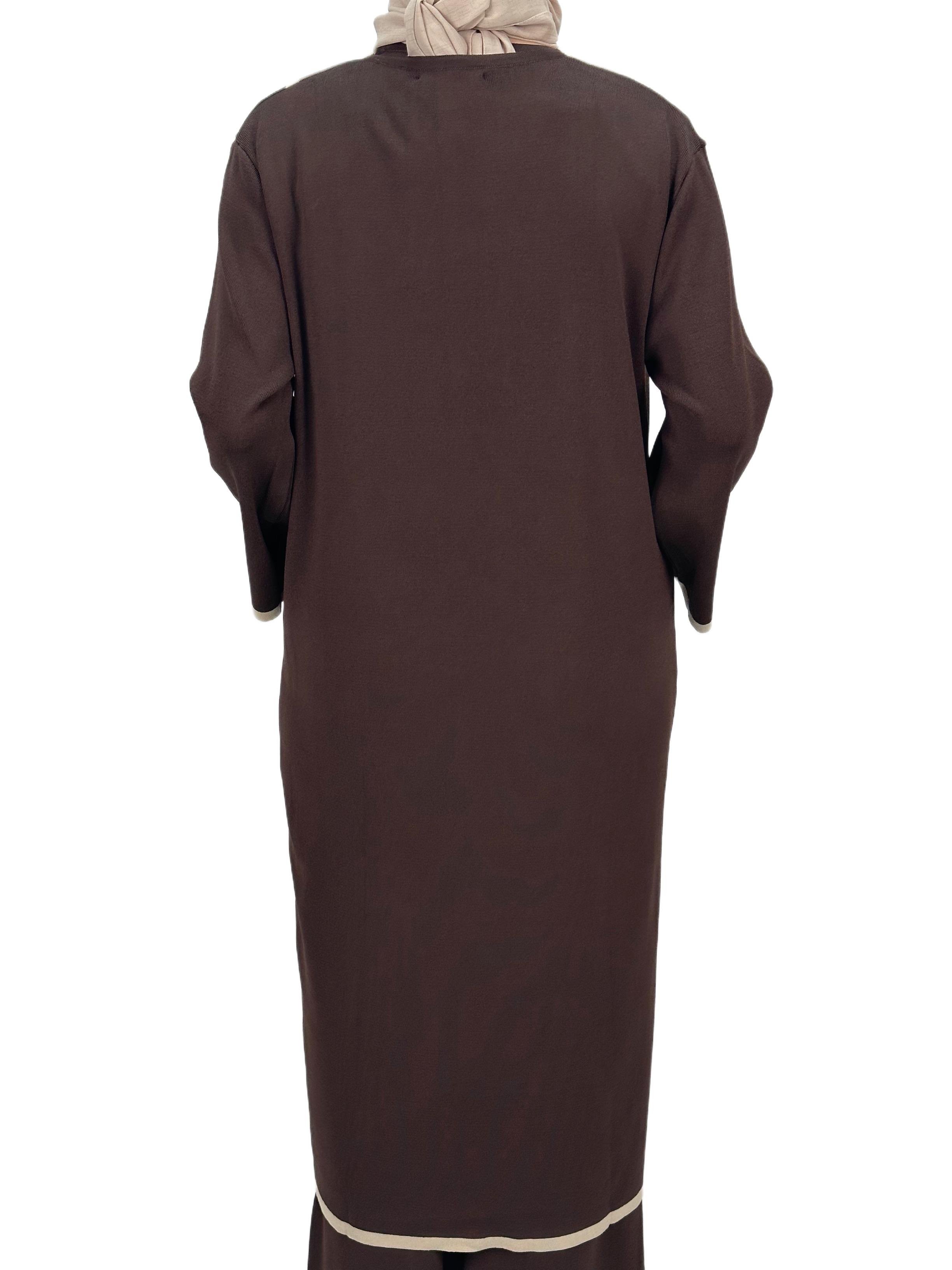 Merserize Triko Üçlü Takım Kahve OTW2918