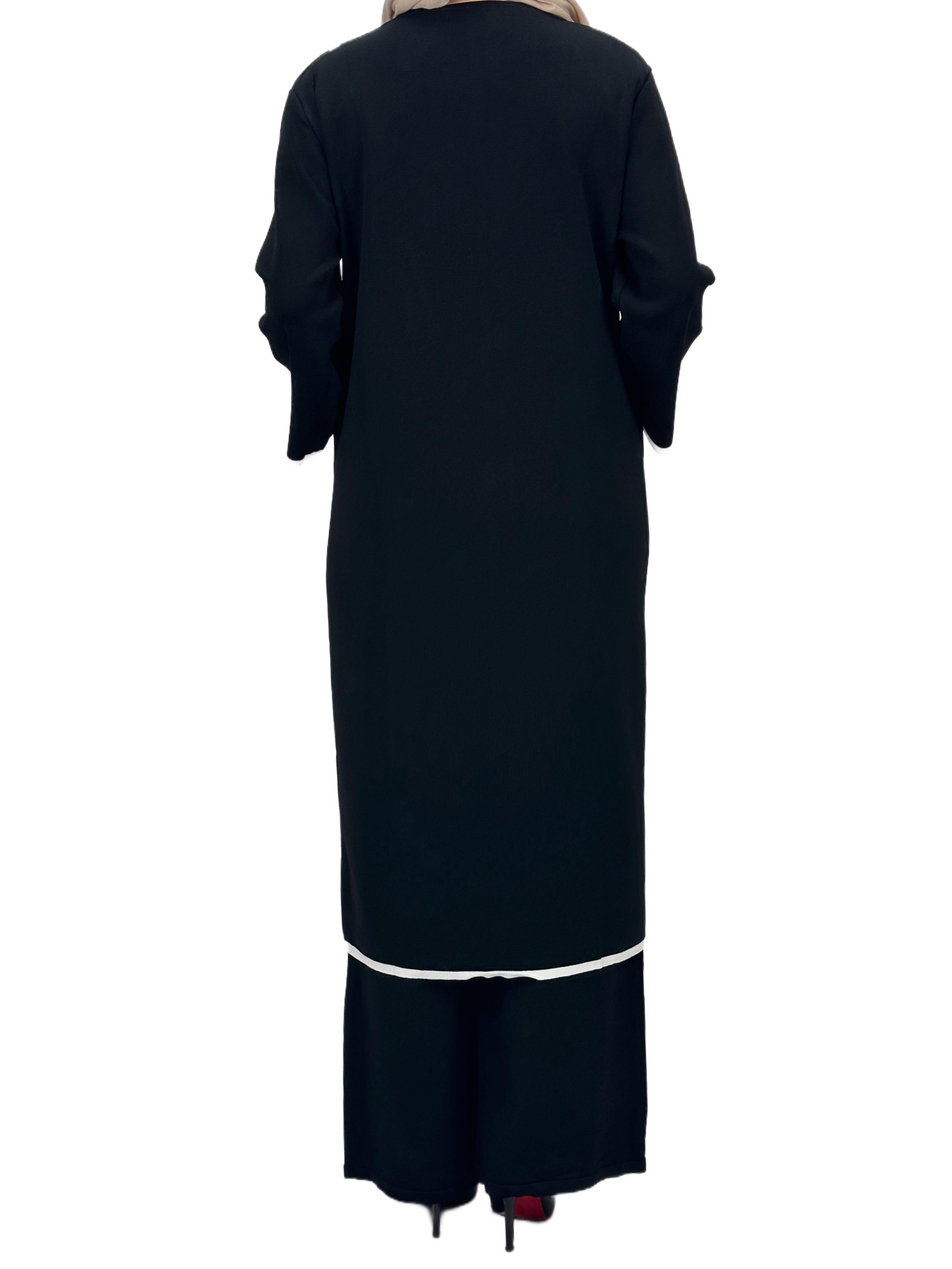 Merserize Triko Üçlü Takım Siyah OTW2918