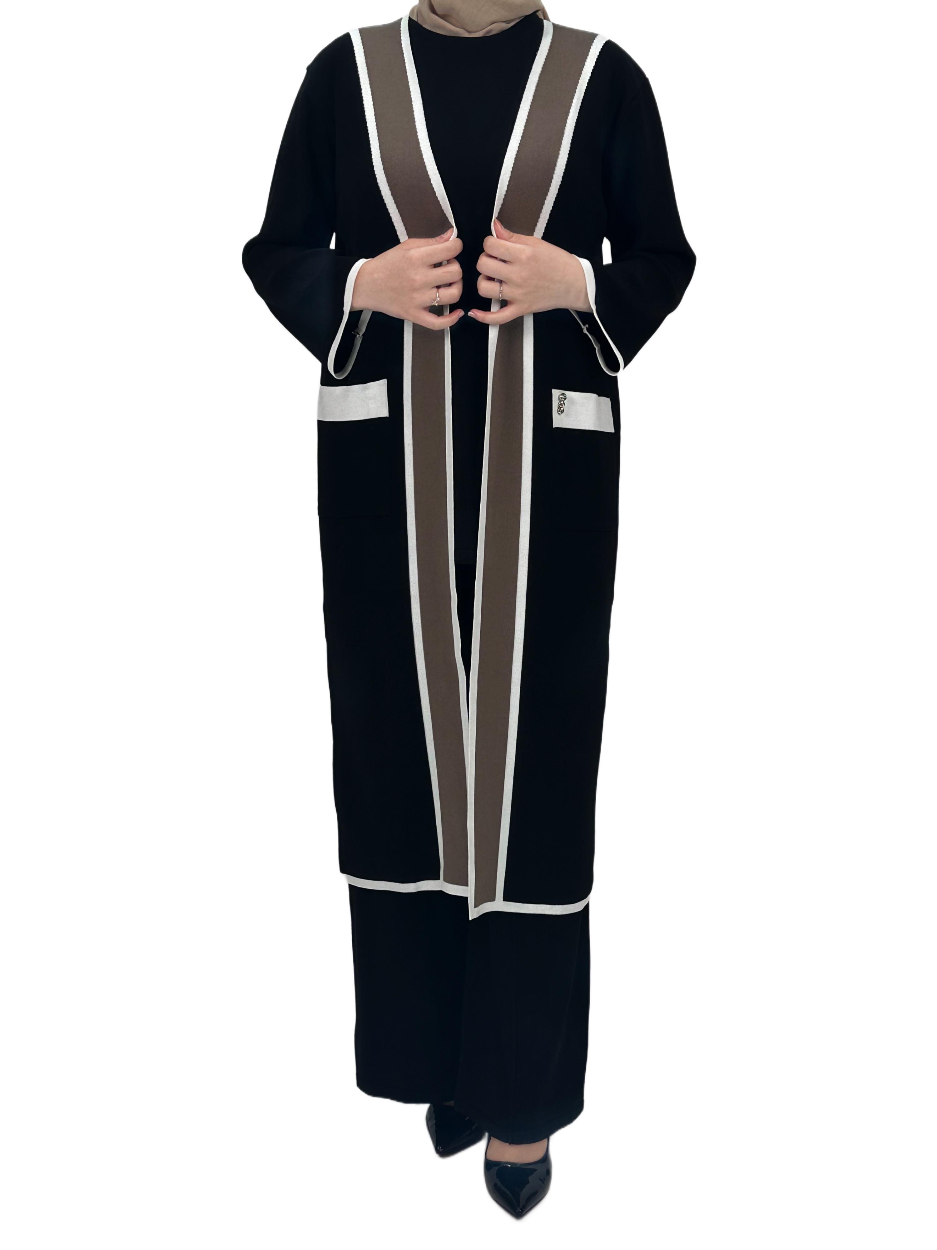 Merserize Triko Üçlü Takım Siyah OTW2918