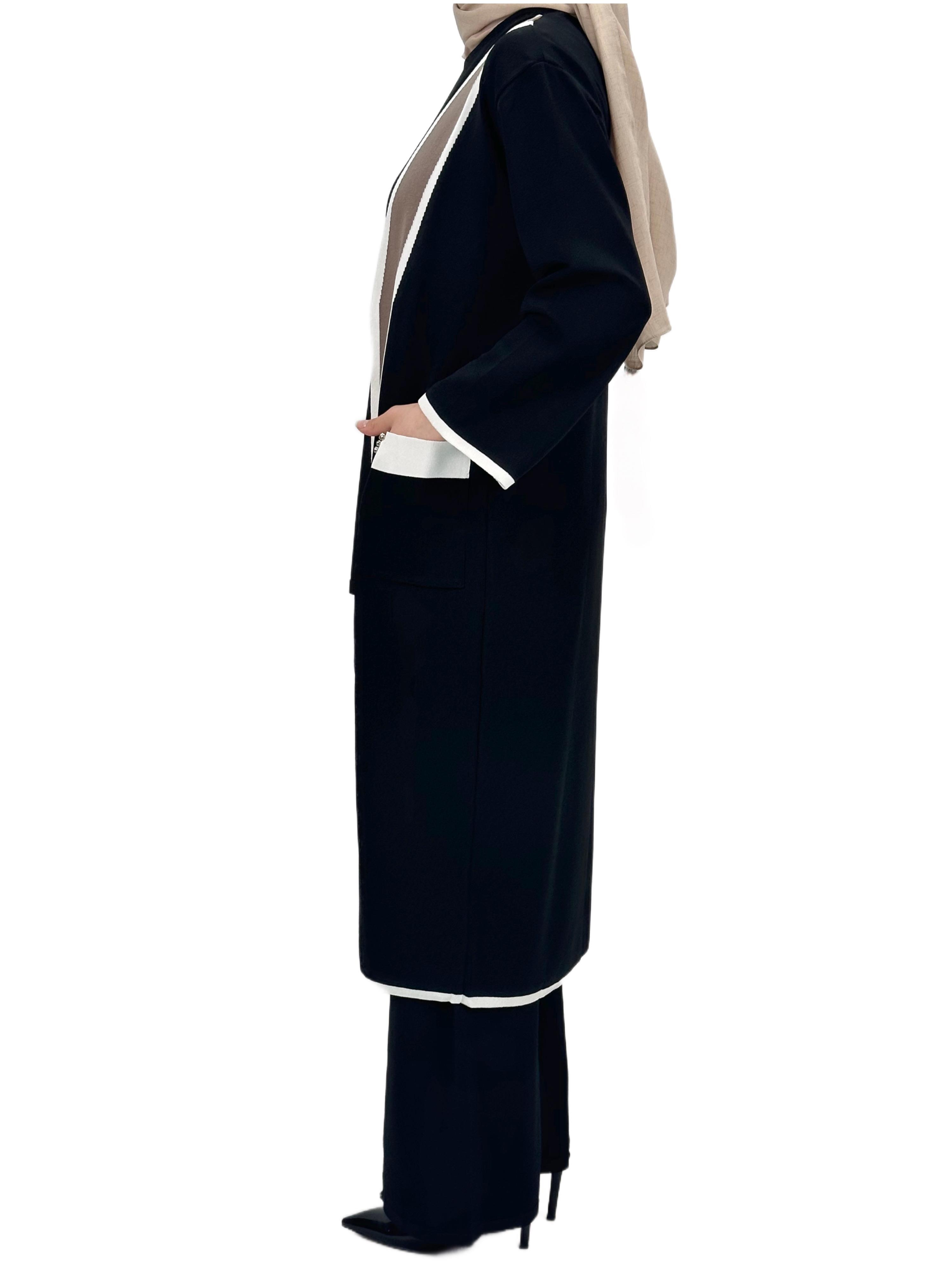 Merserize Triko Üçlü Takım Siyah OTW2918