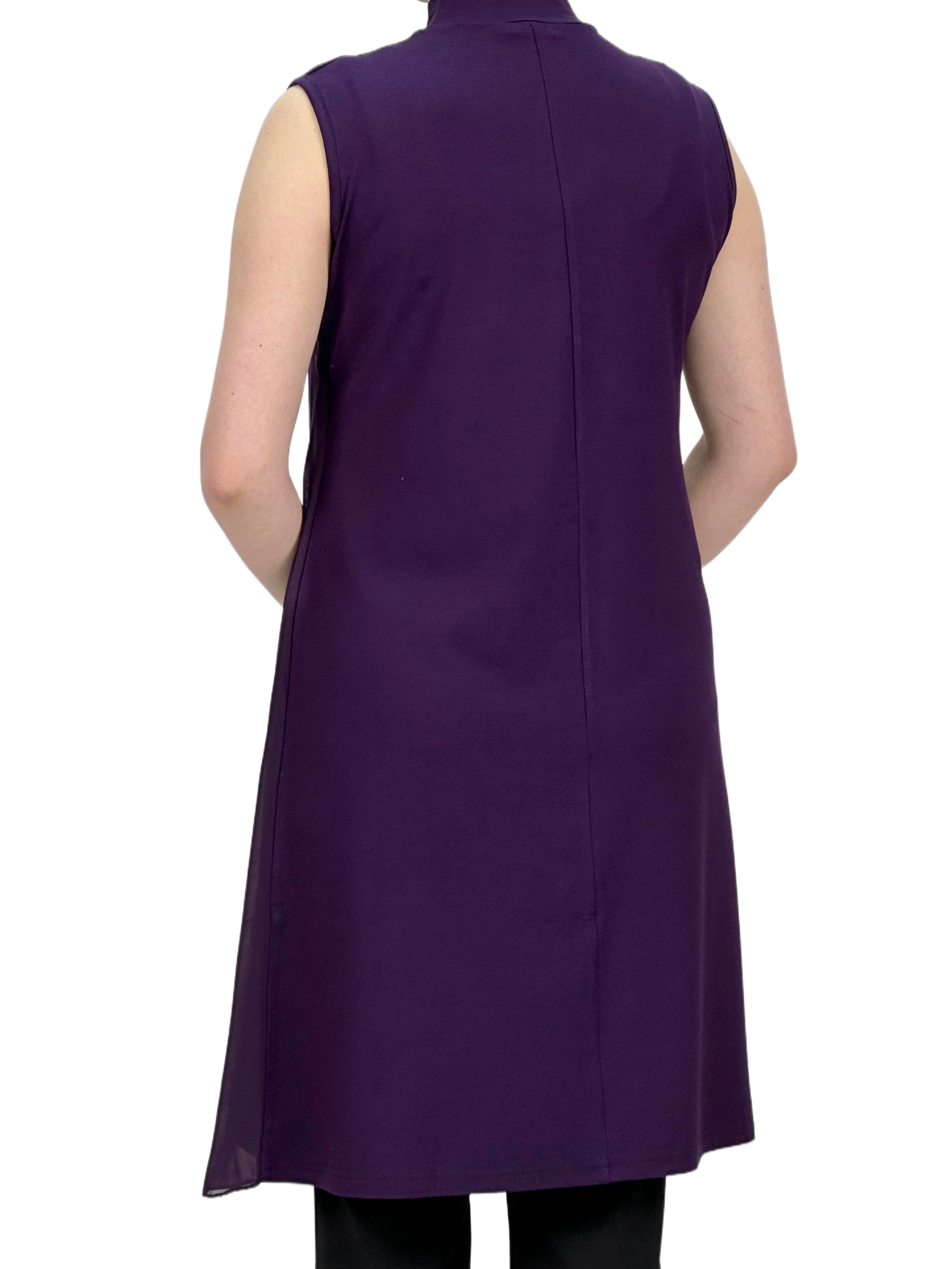 Önü Şifon İçlik Mor OTW8831-772