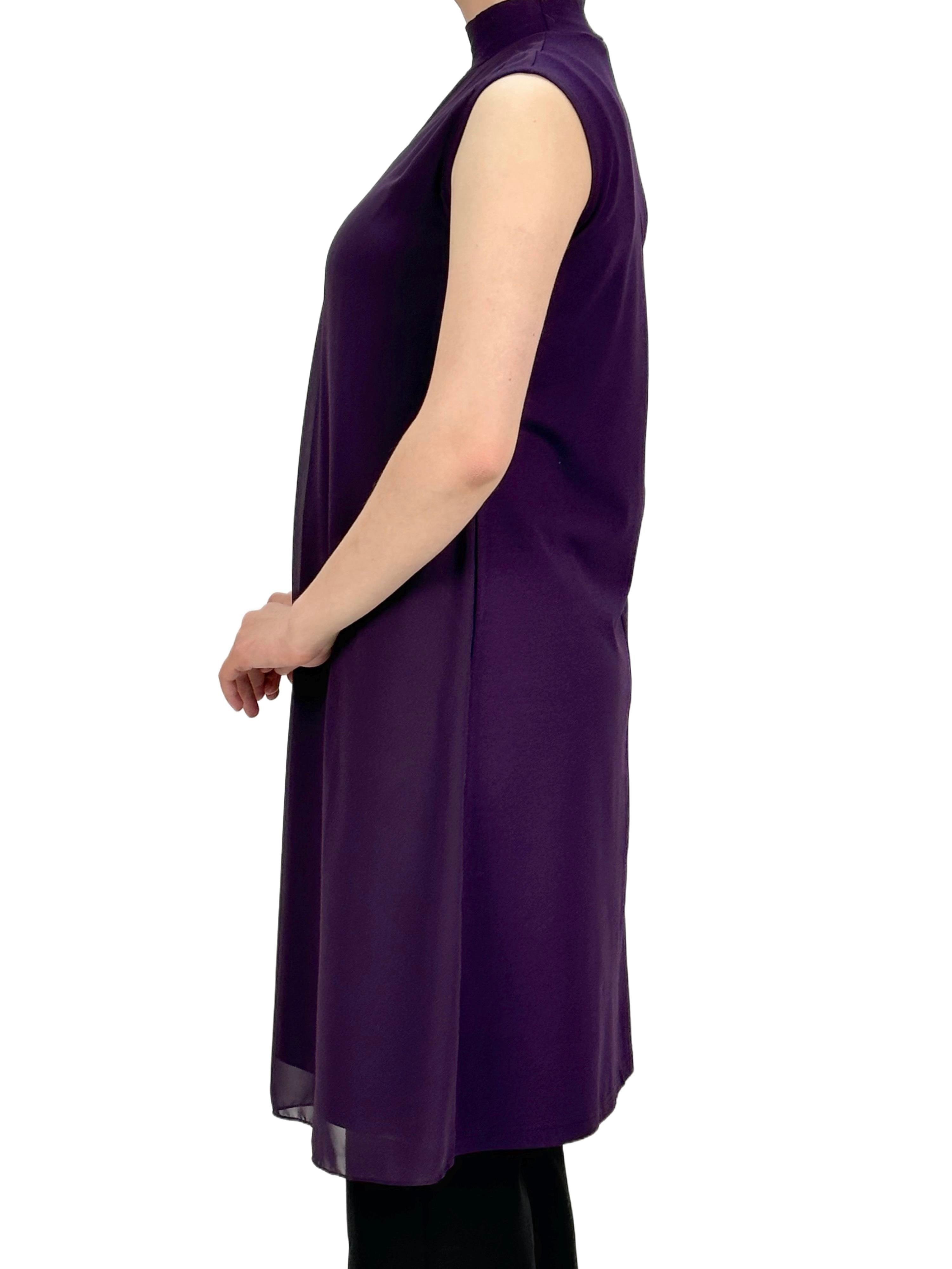 Önü Şifon İçlik Mor OTW8831-772