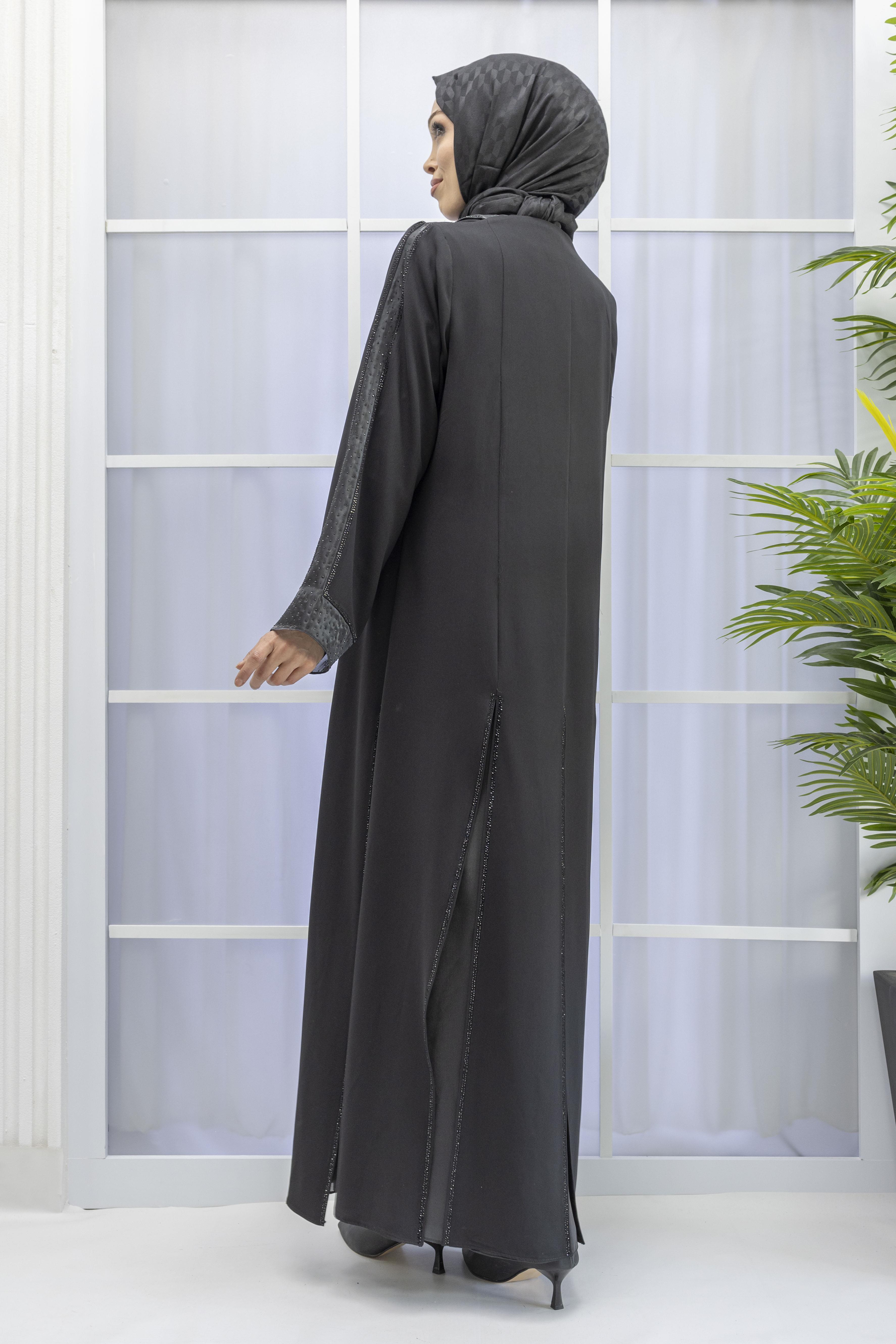 ORHAN ABAYA ŞIK TAKIM Siyah OTW2372