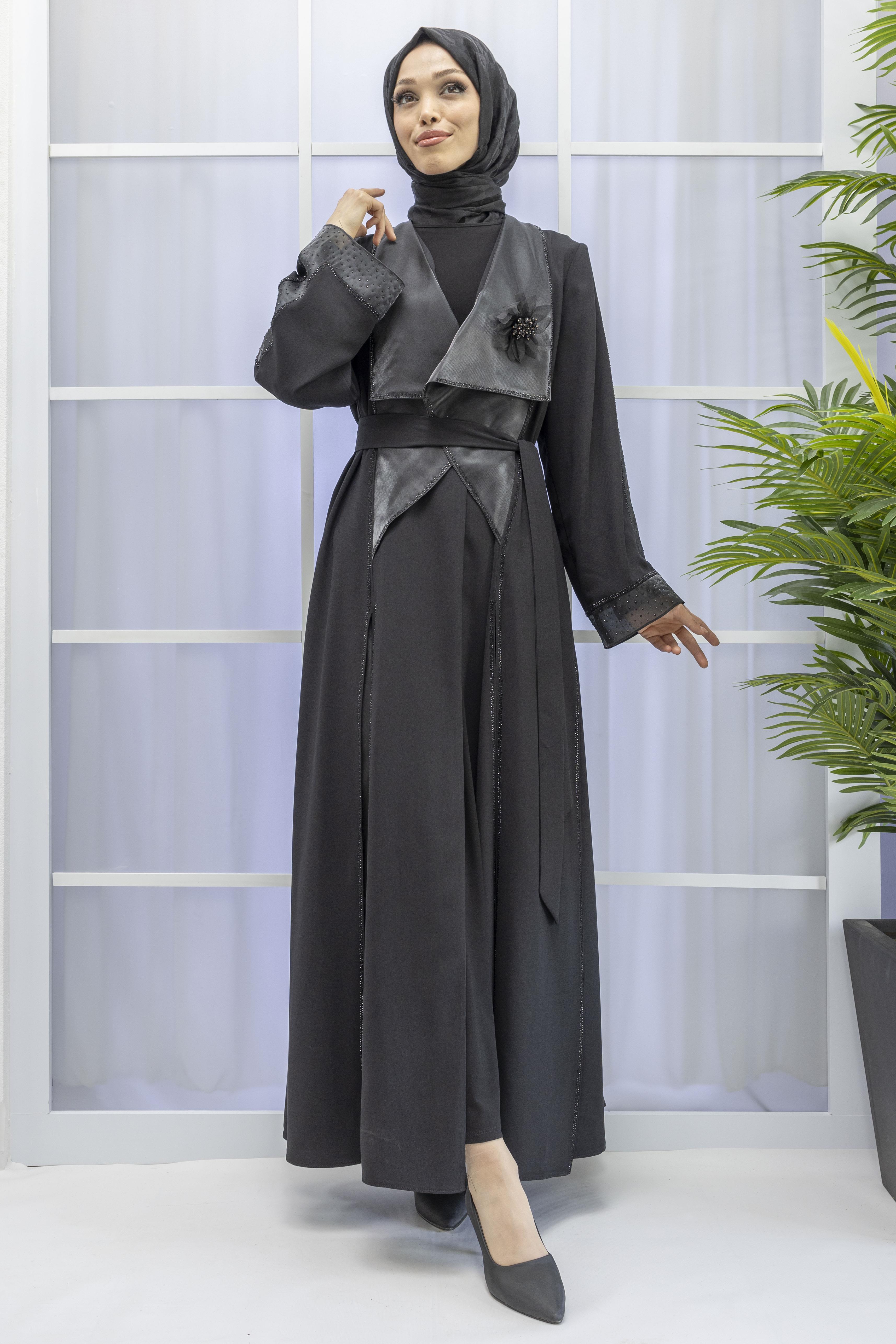 ORHAN ABAYA ŞIK TAKIM Siyah OTW2372