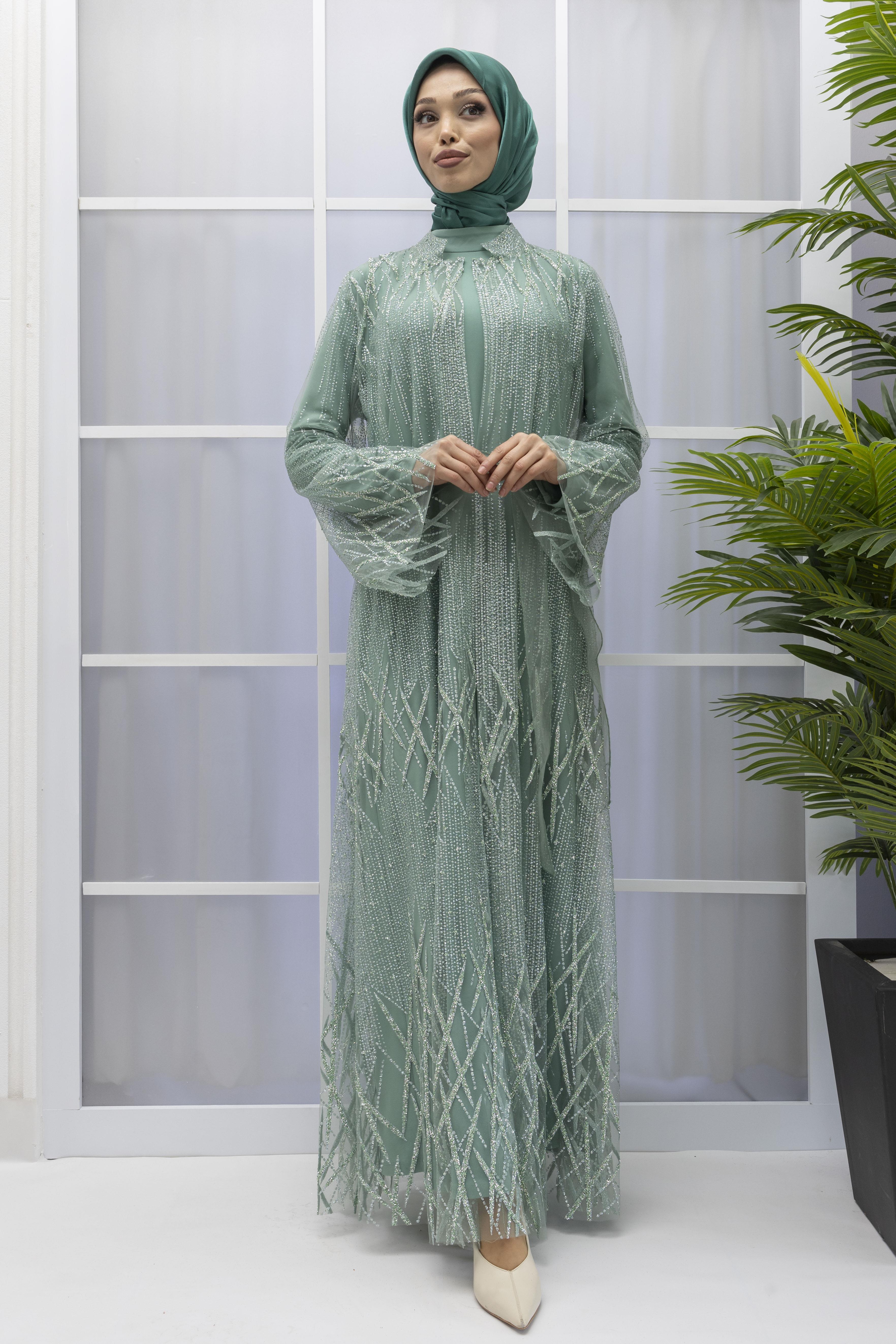 ORHAN STORE ABAYA TAKIM Mint OTW2183