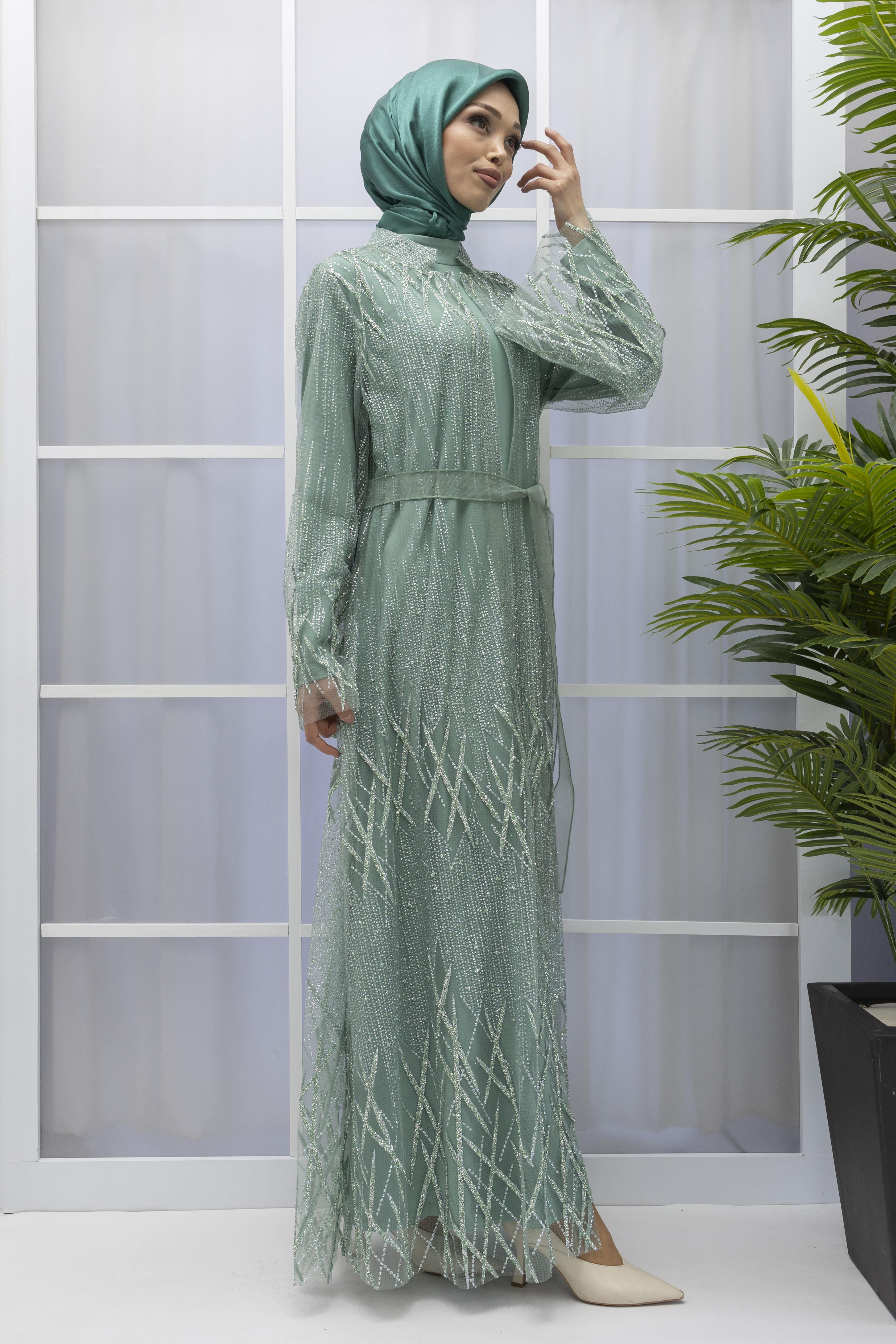 ORHAN STORE ABAYA TAKIM Mint OTW2183