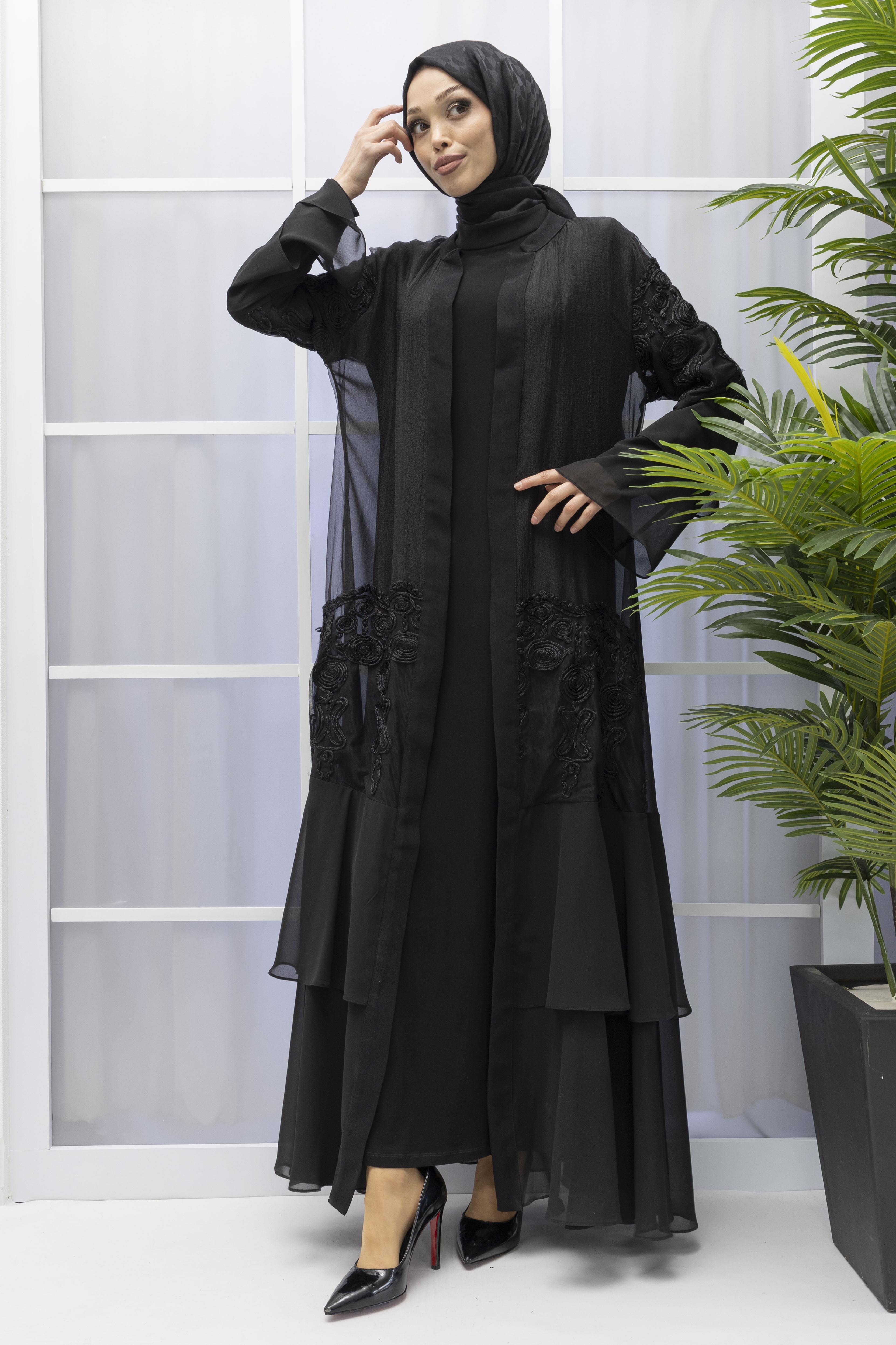 ORHAN STORE ABAYA TAKIM Siyah OTW1990