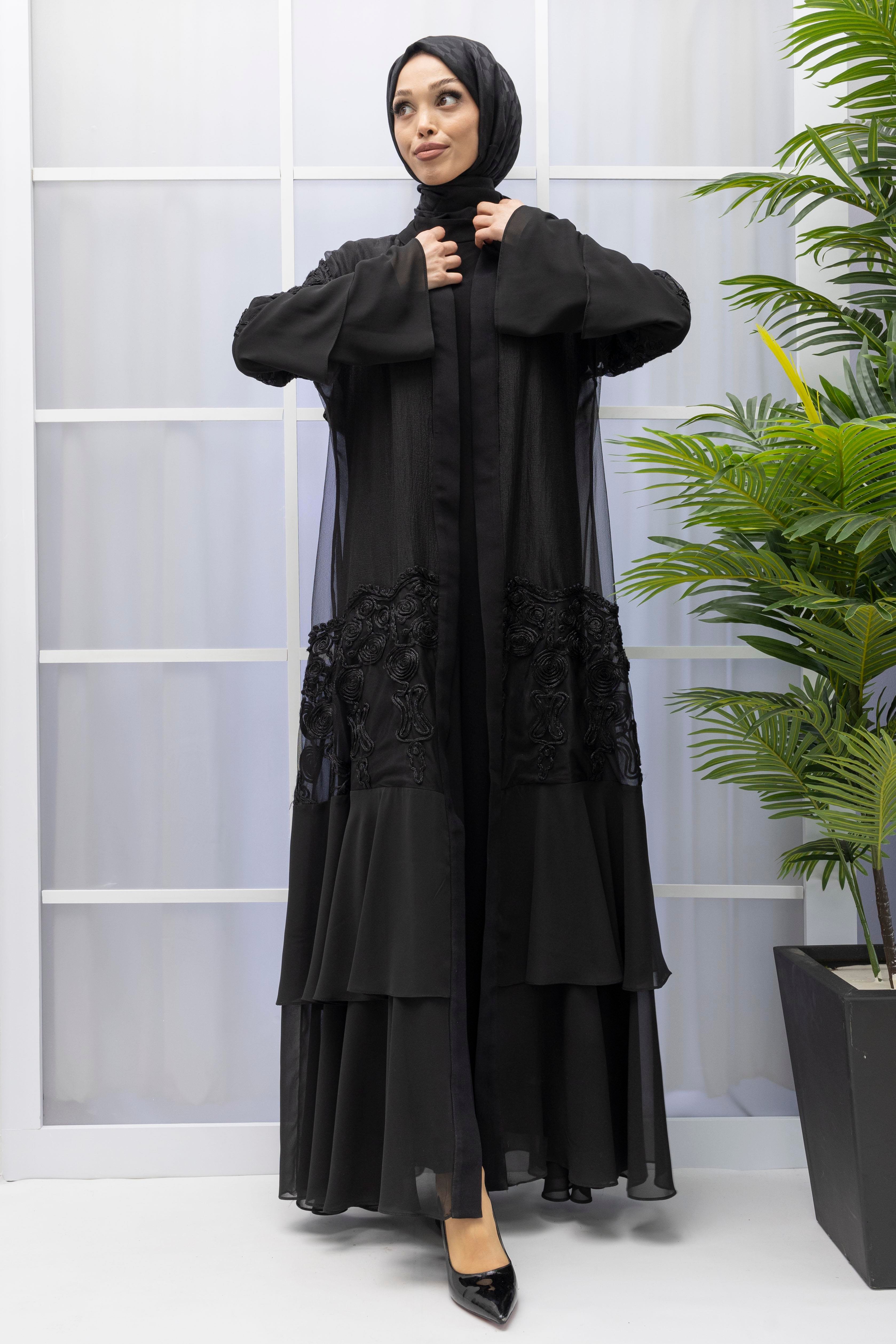 ORHAN STORE ABAYA TAKIM Siyah OTW1990