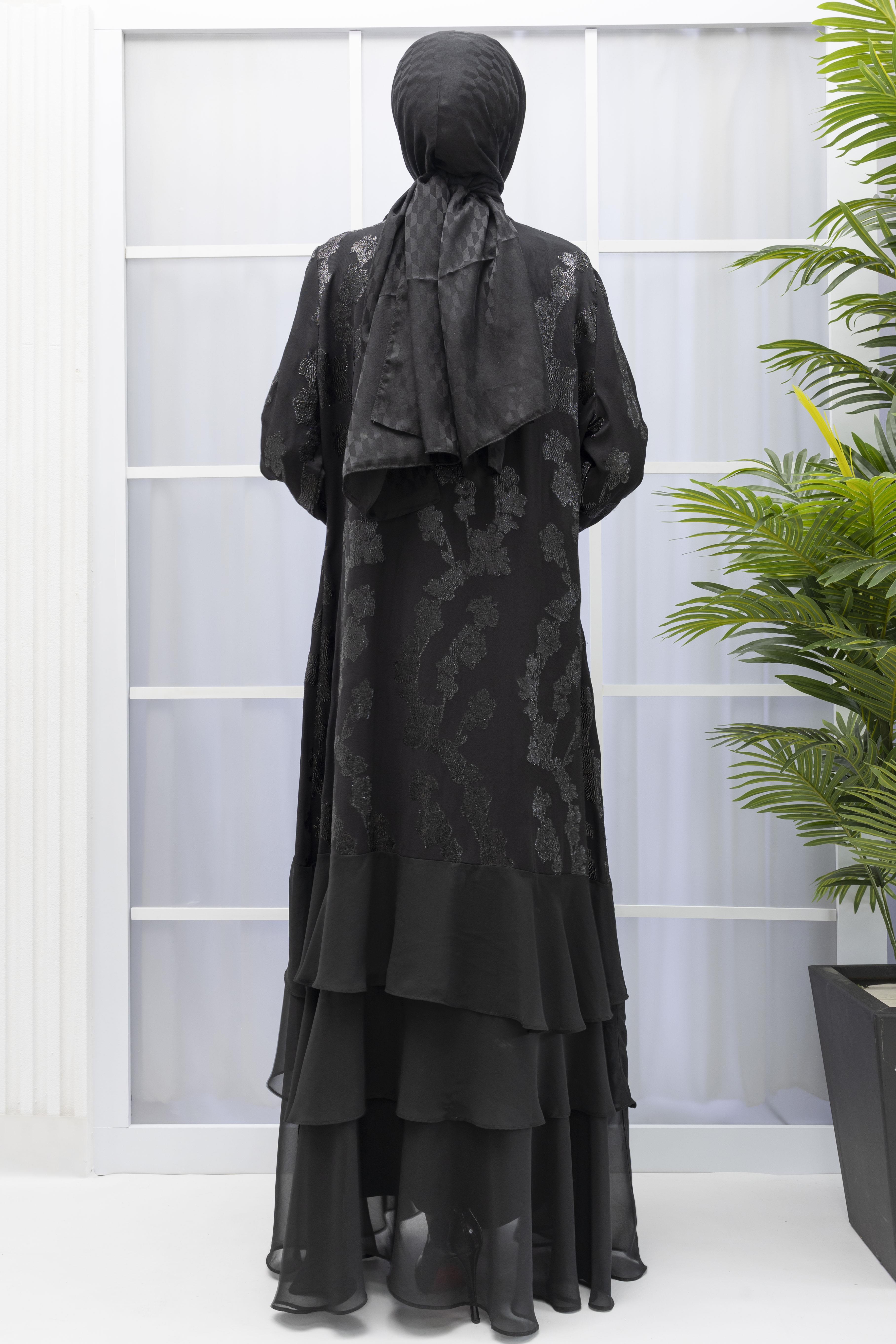 ORHAN STORE ABAYA TAKIM Siyah OTW2308