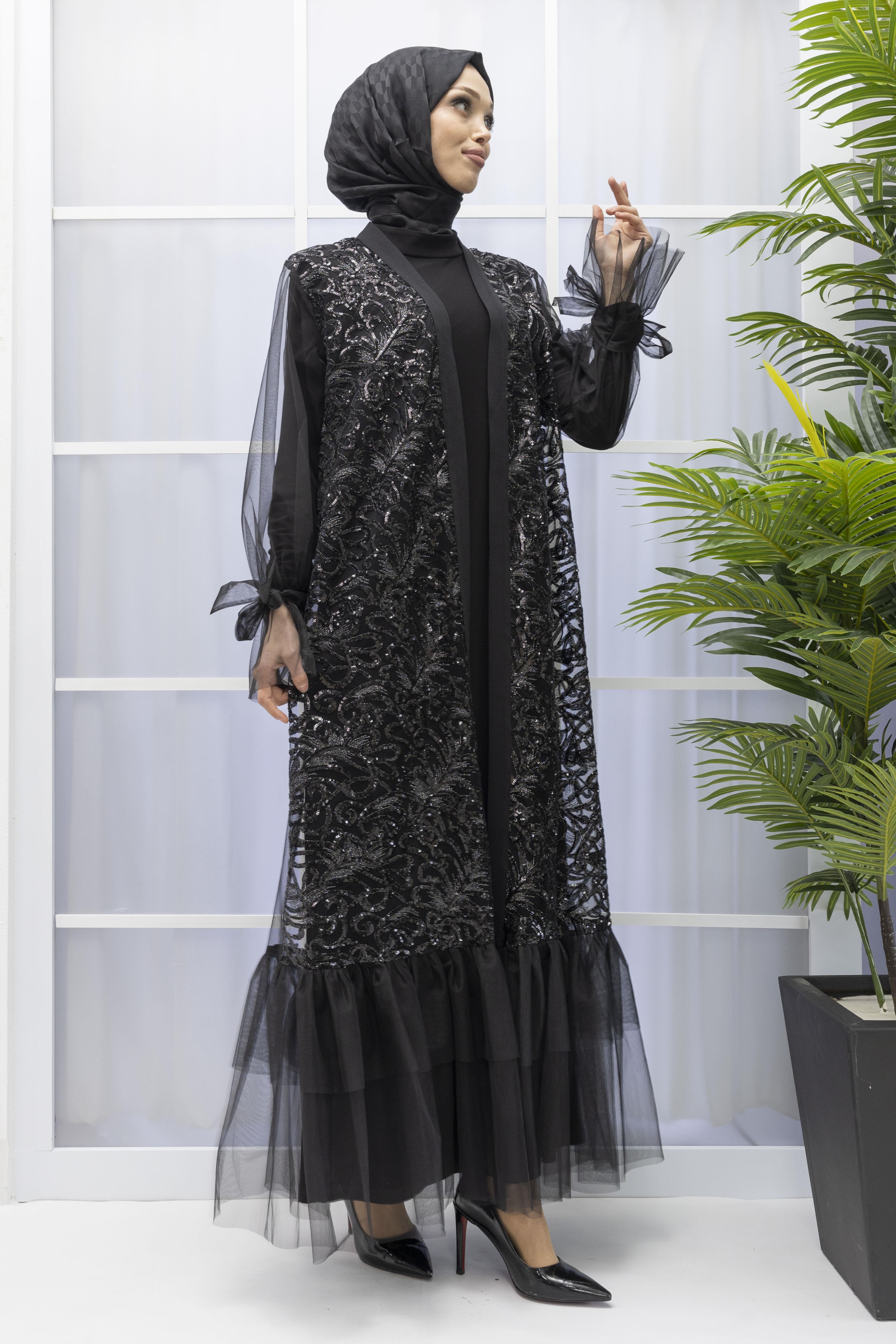 ORHAN STORE ABAYALI TAKIM Siyah OTW2374