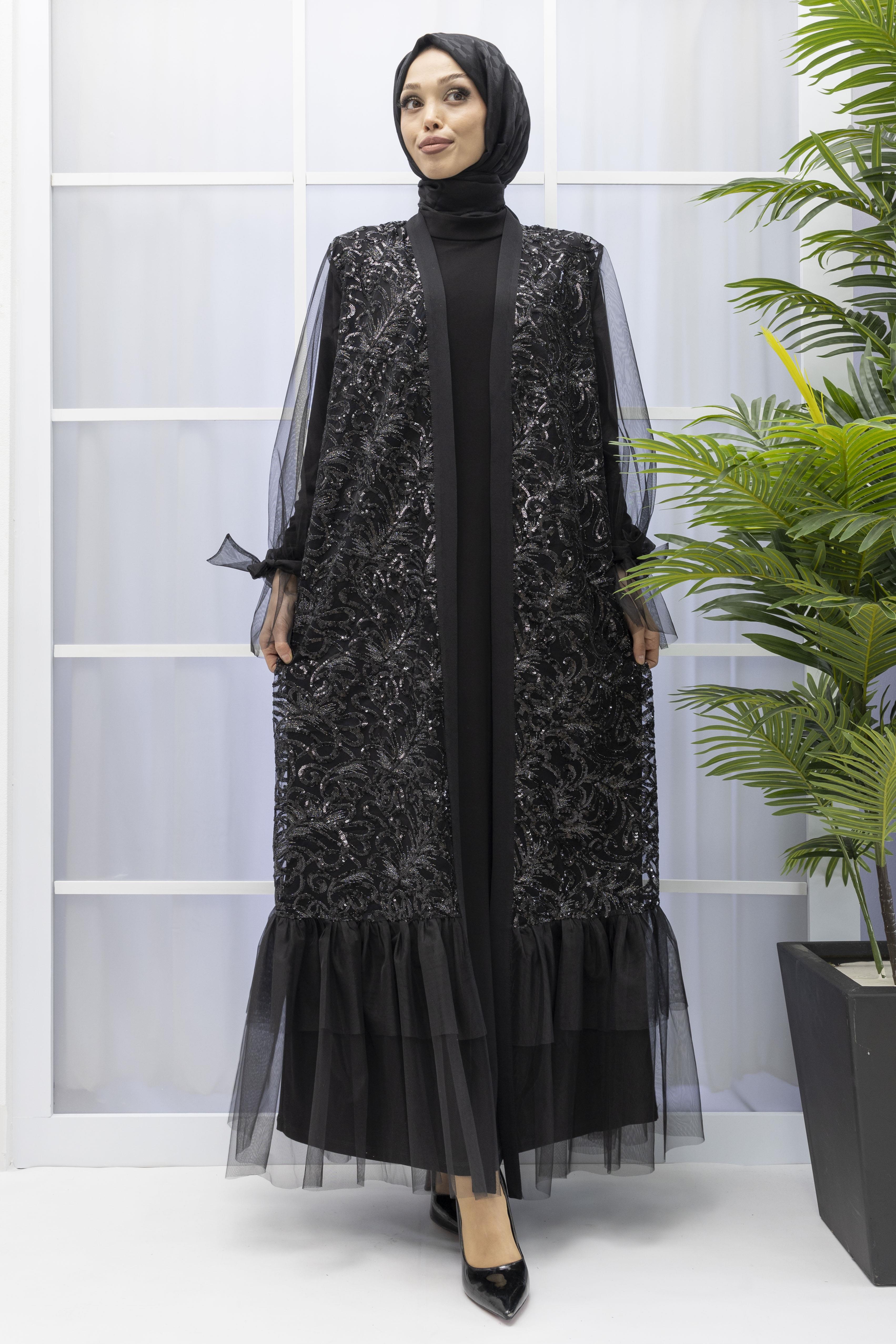 ORHAN STORE ABAYALI TAKIM Siyah OTW2374