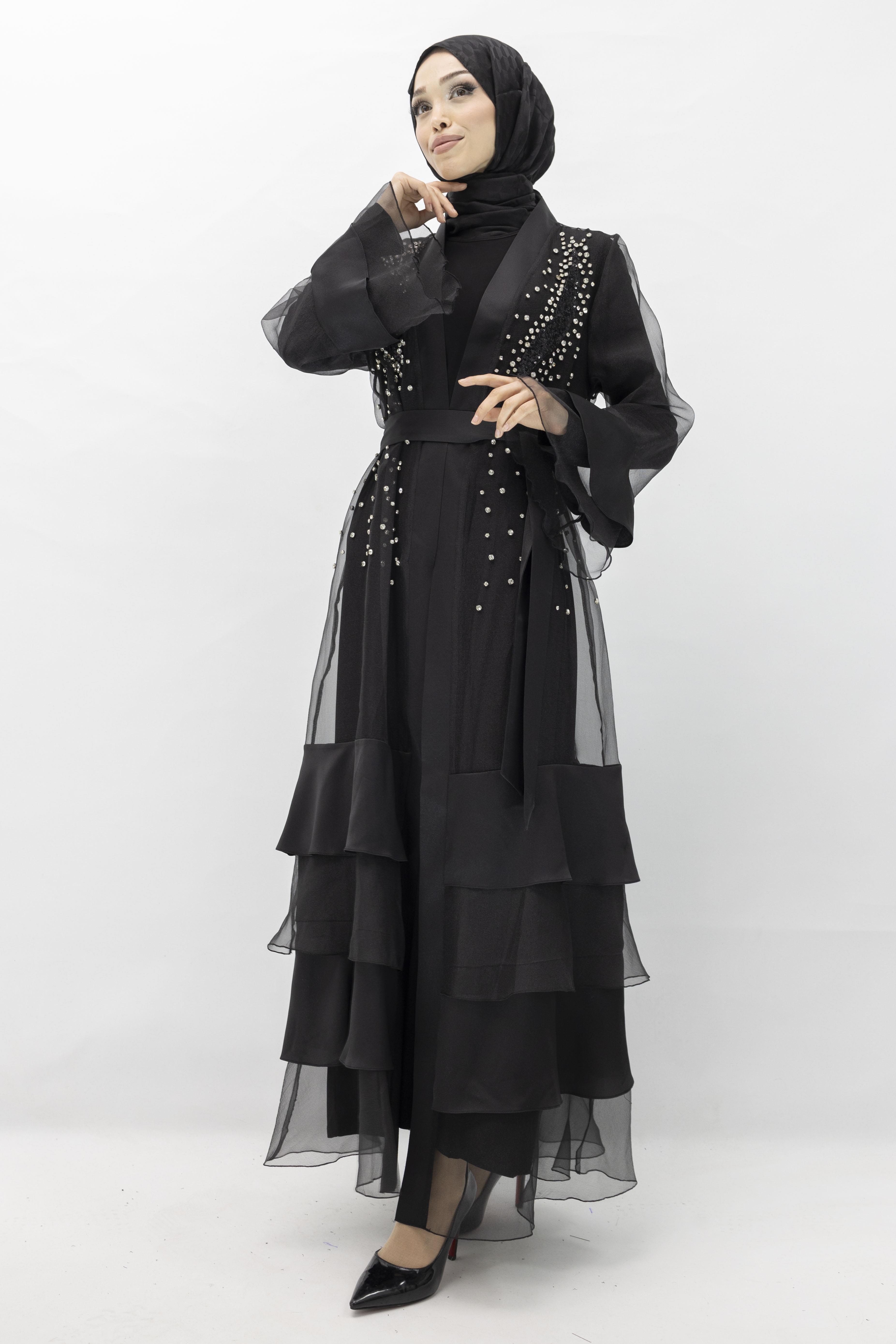 ORHAN STORE ABAYALI TAKIM Siyah OTW2429