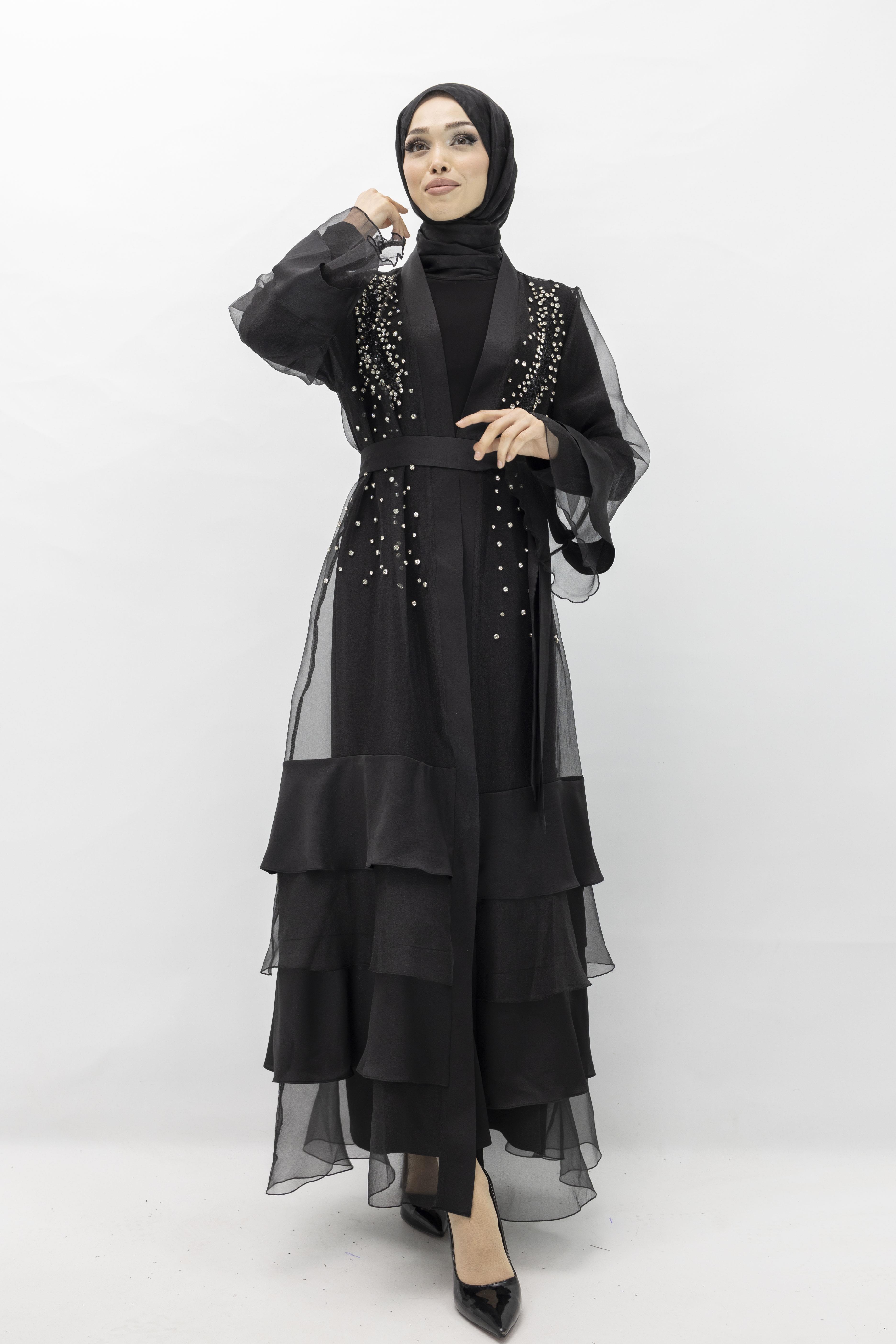 ORHAN STORE ABAYALI TAKIM Siyah OTW2429