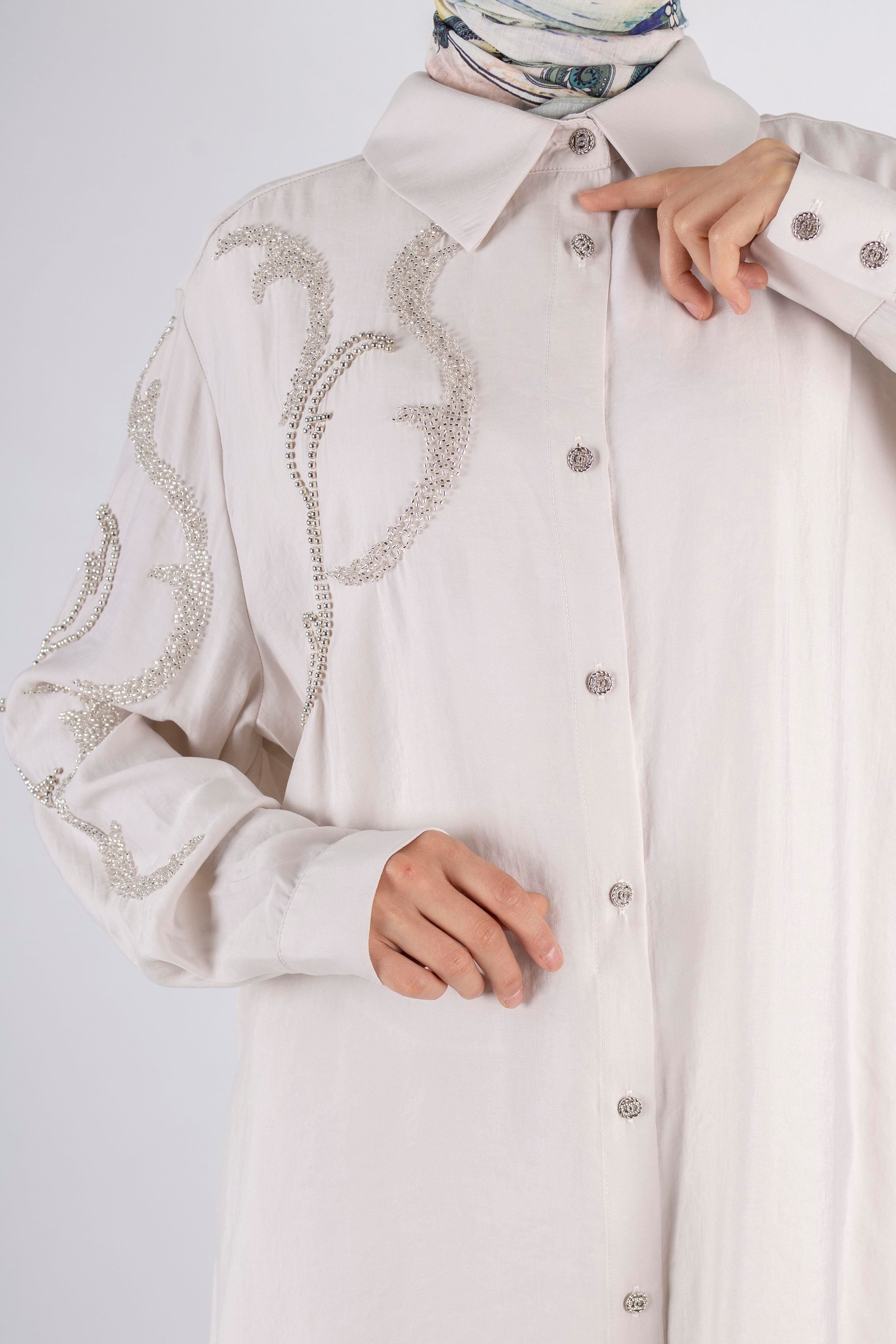 Orhan Store Büyük Beden Pantolonlu Takım Taş OTW2490