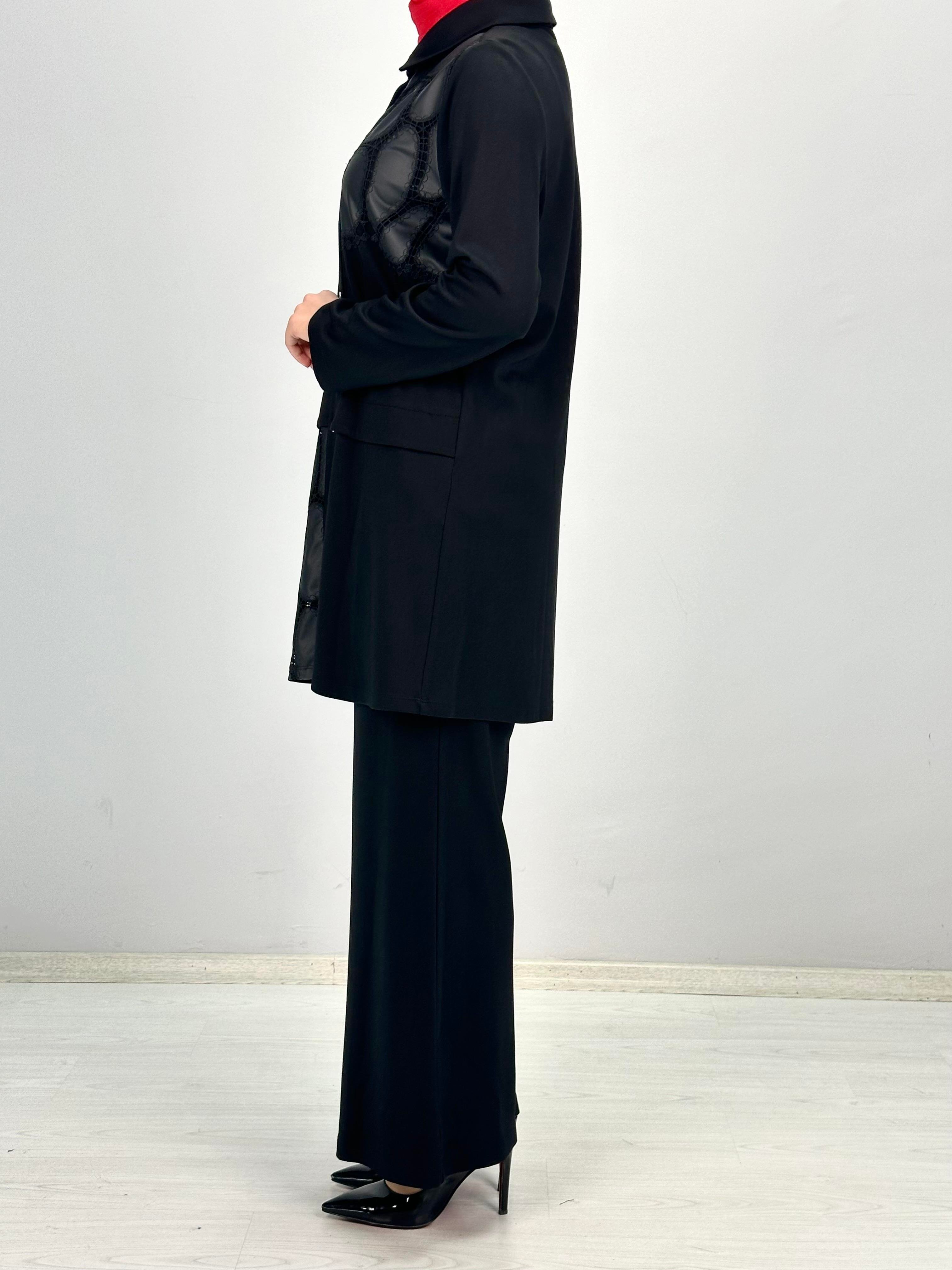 Orhan Store Pantolonlu Takım Siyah OTW2248