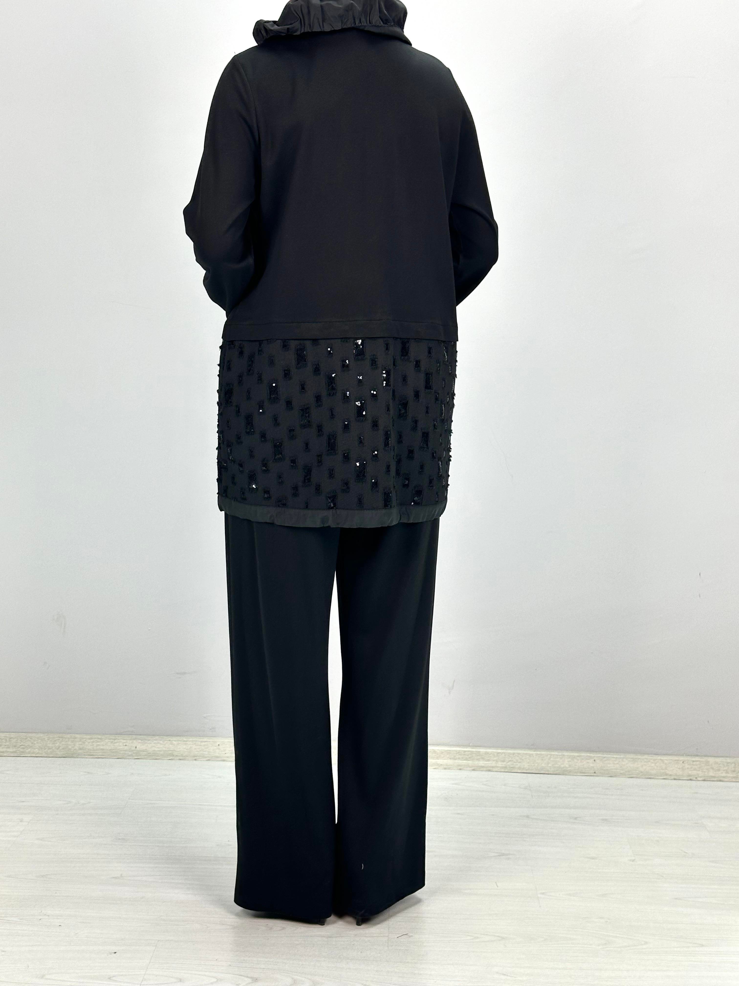 Orhan Store Pantolonlu Takım Siyah OTW2209