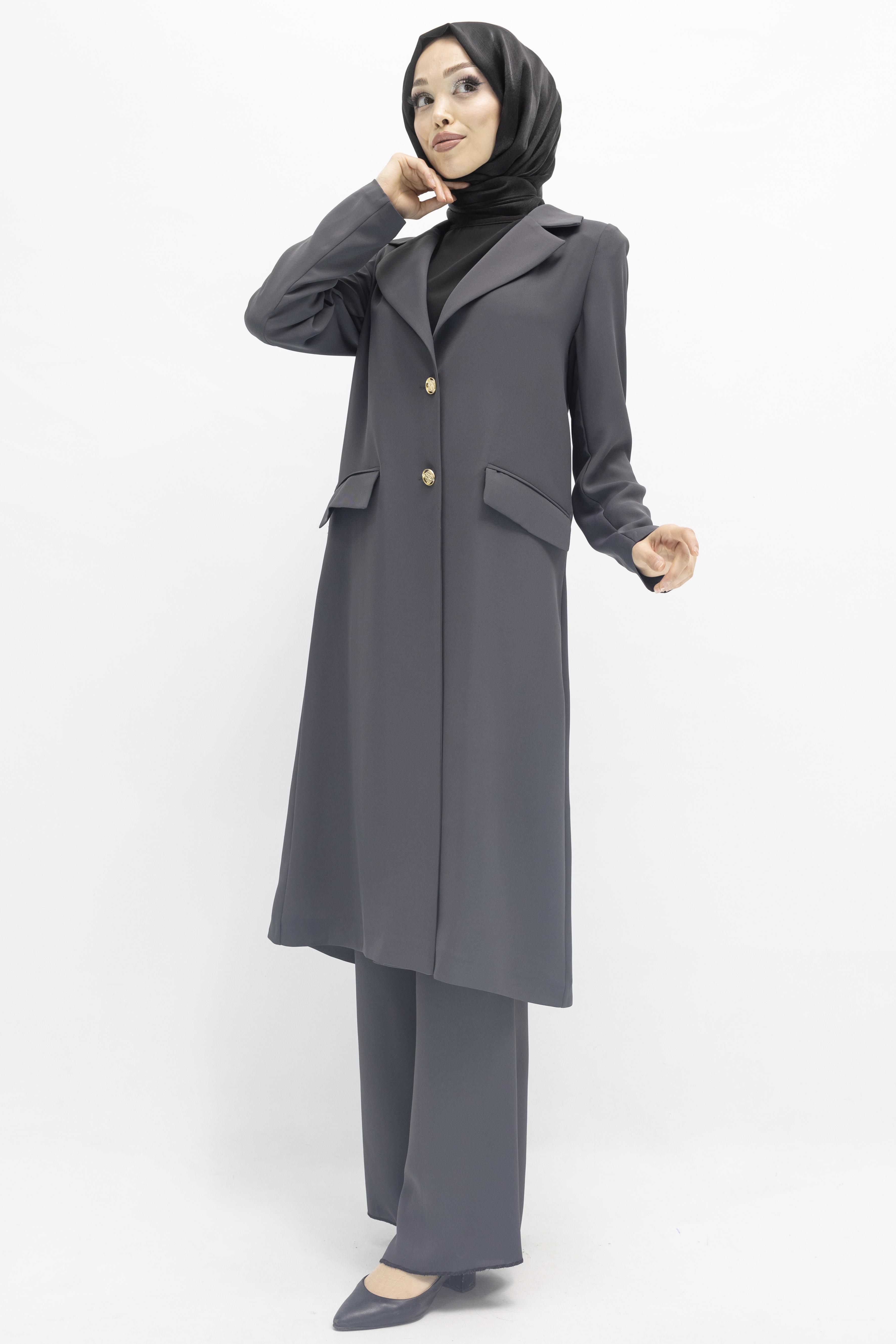 Ottoman Astarsız Blazer Takım Gri OTW2043