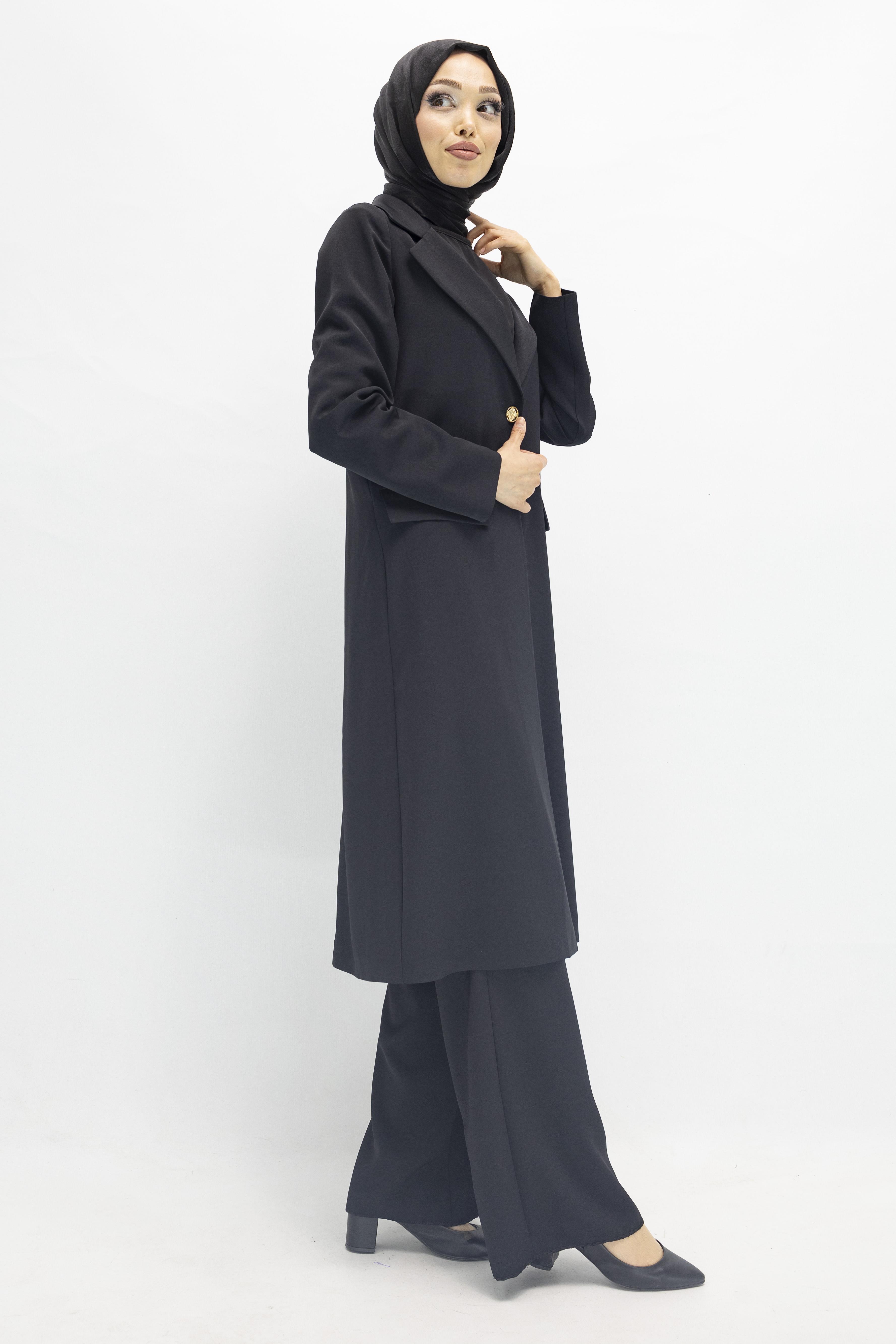 Ottoman Astarsız Blazer Takım Siyah OTW2043