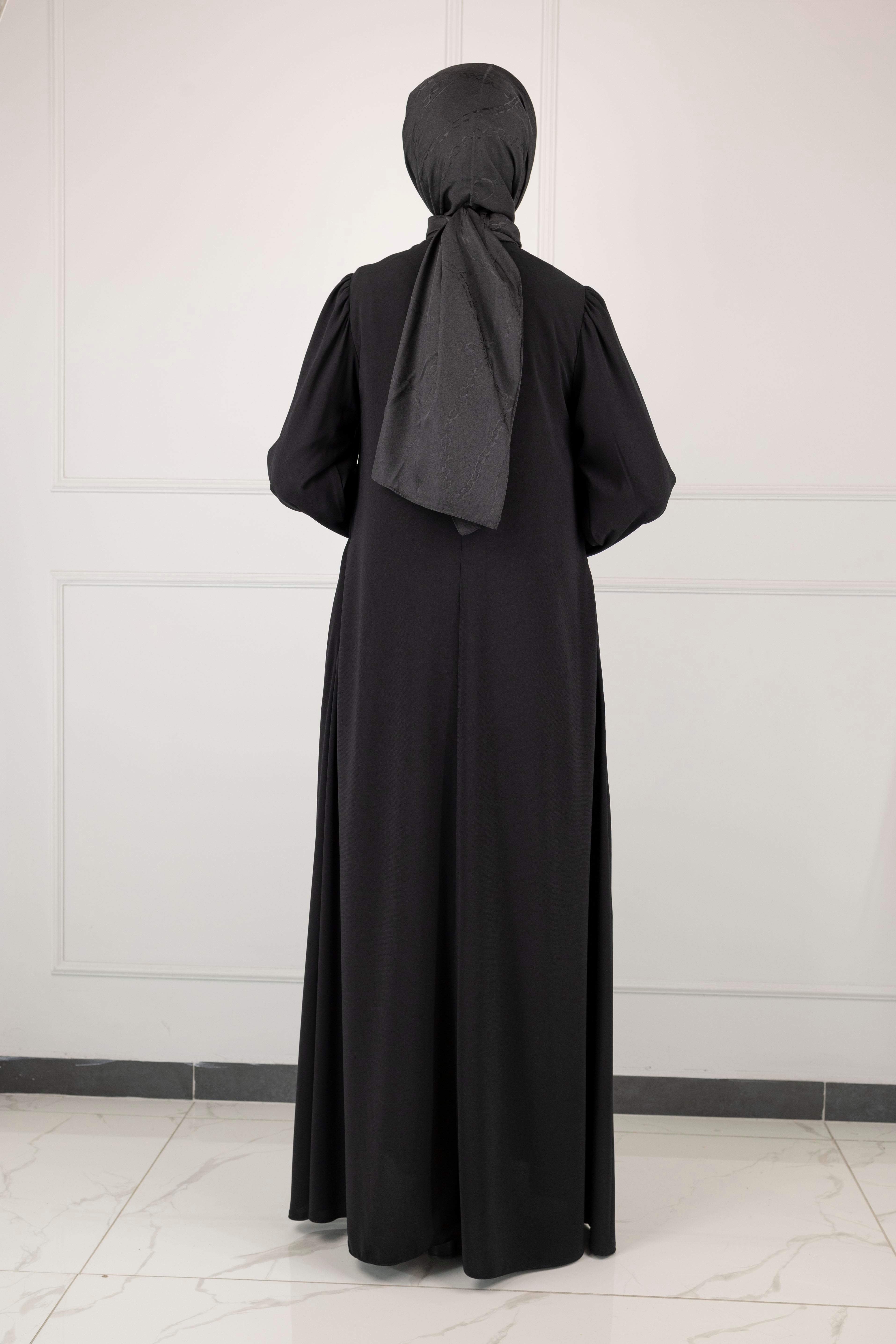 OTTOMAN BALON KOL BASİC FERACE Siyah OTW5185