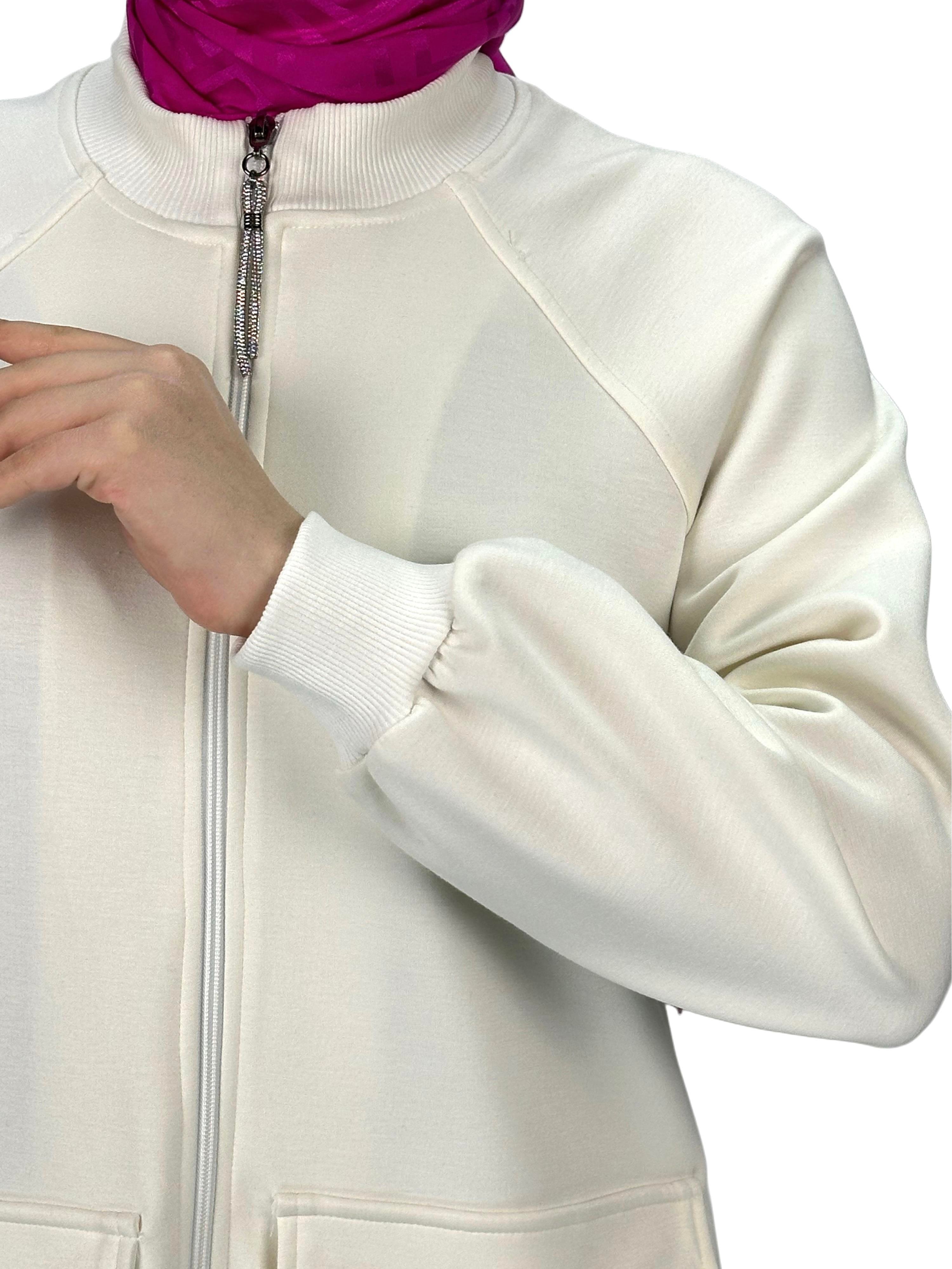 Ottoman Büyük Beden Pantolonlu Takım Ekru OTW2100