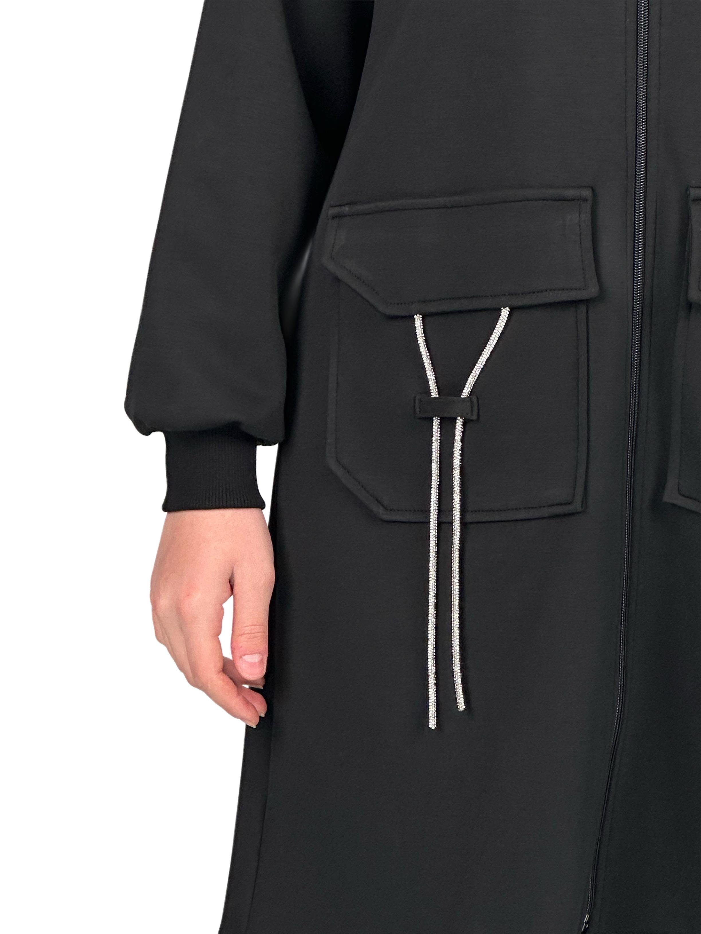 Ottoman Büyük Beden Pantolonlu Takım Siyah OTW2100