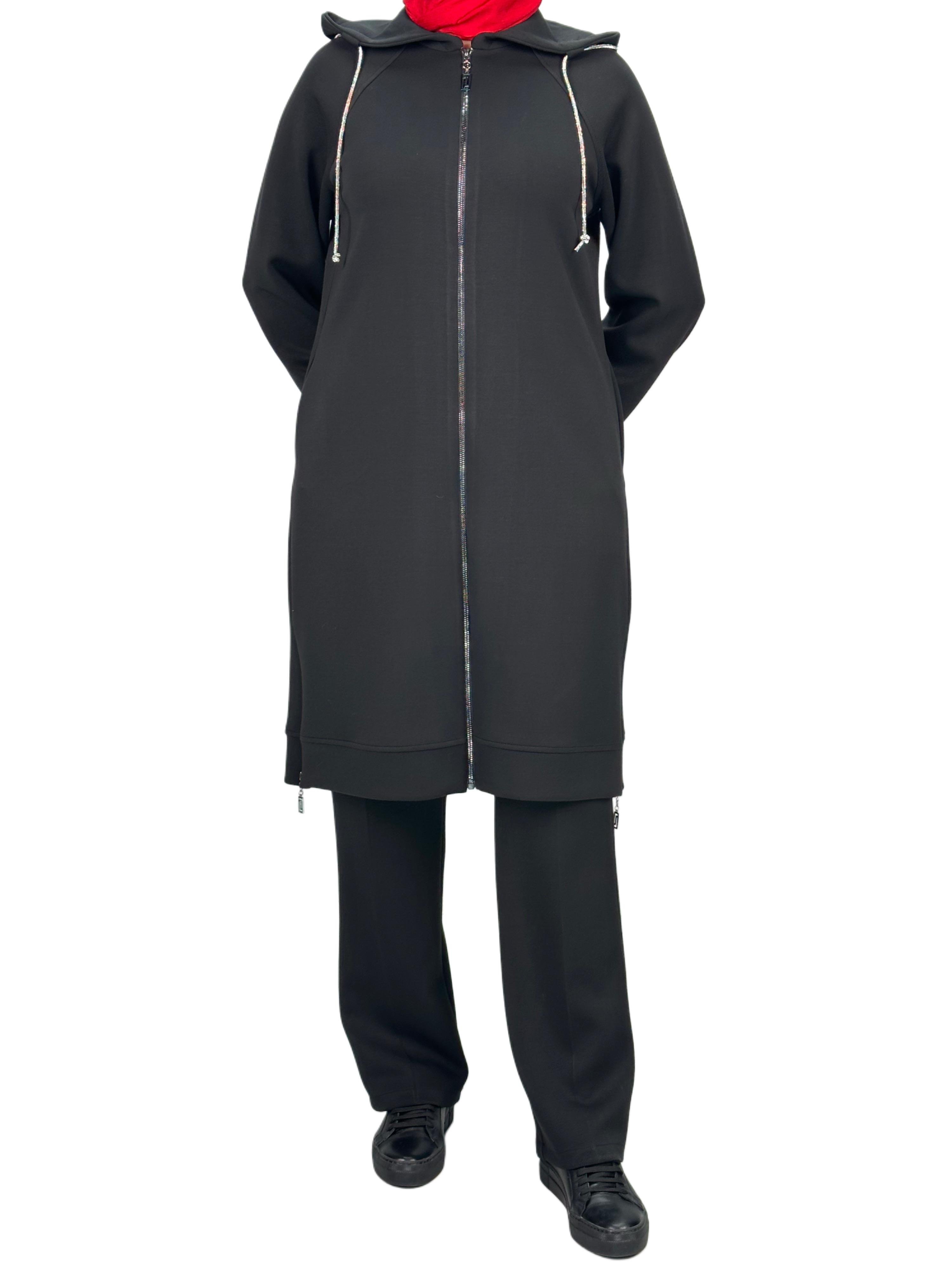 Ottoman  Büyük Beden Spor Takım Siyah OTW2101