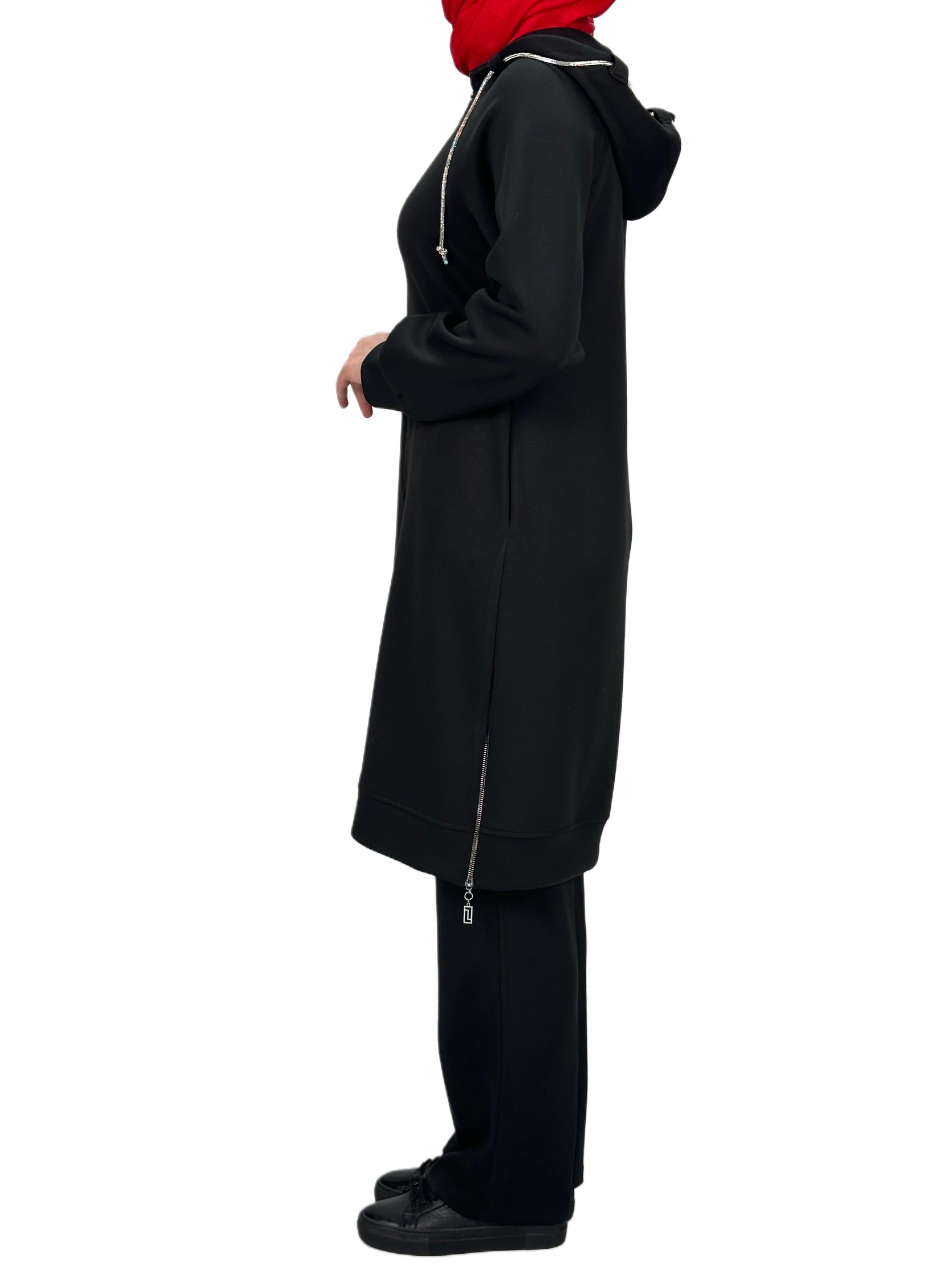 Ottoman  Büyük Beden Spor Takım Siyah OTW2101