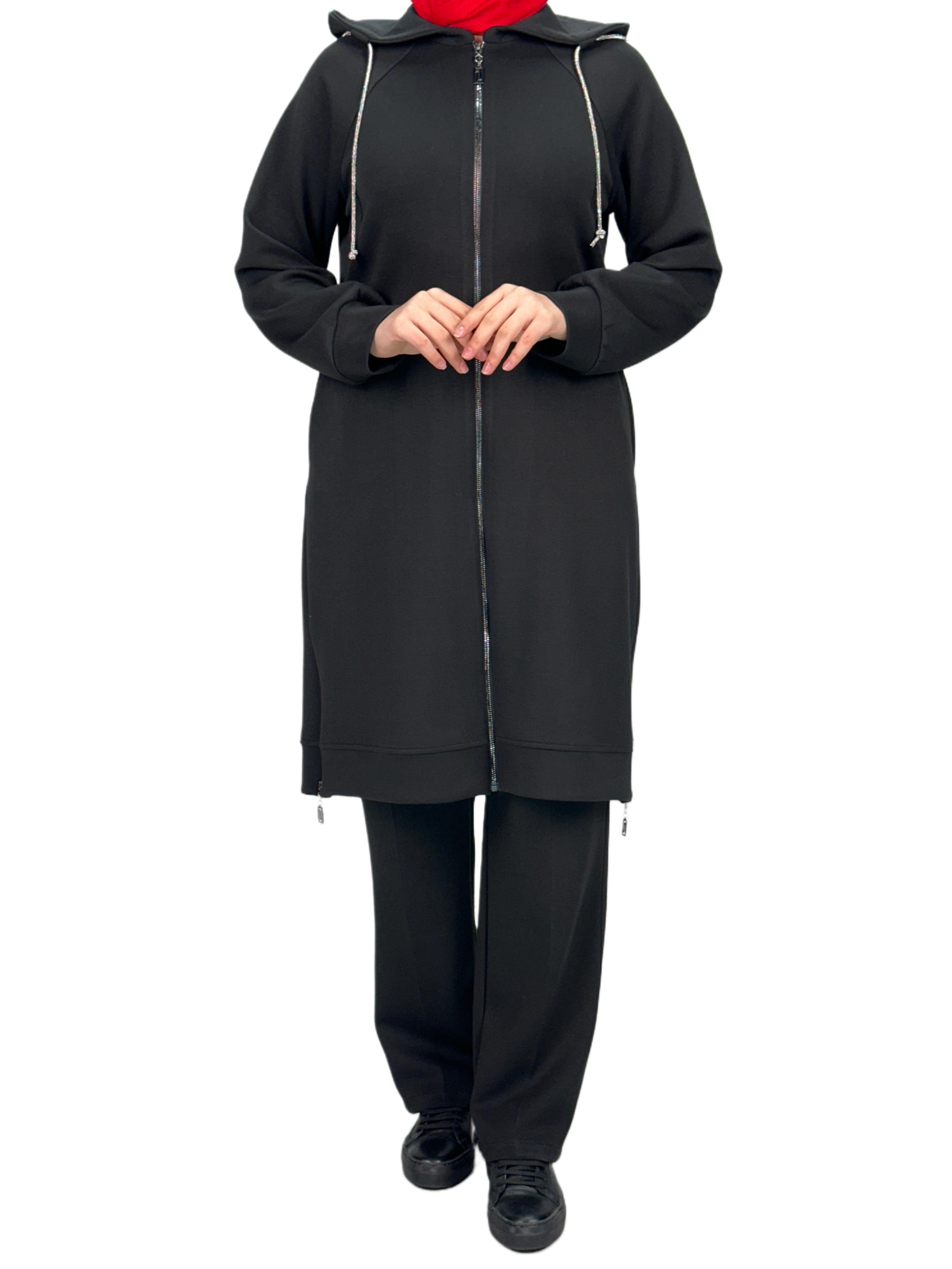 Ottoman  Büyük Beden Spor Takım Siyah OTW2101