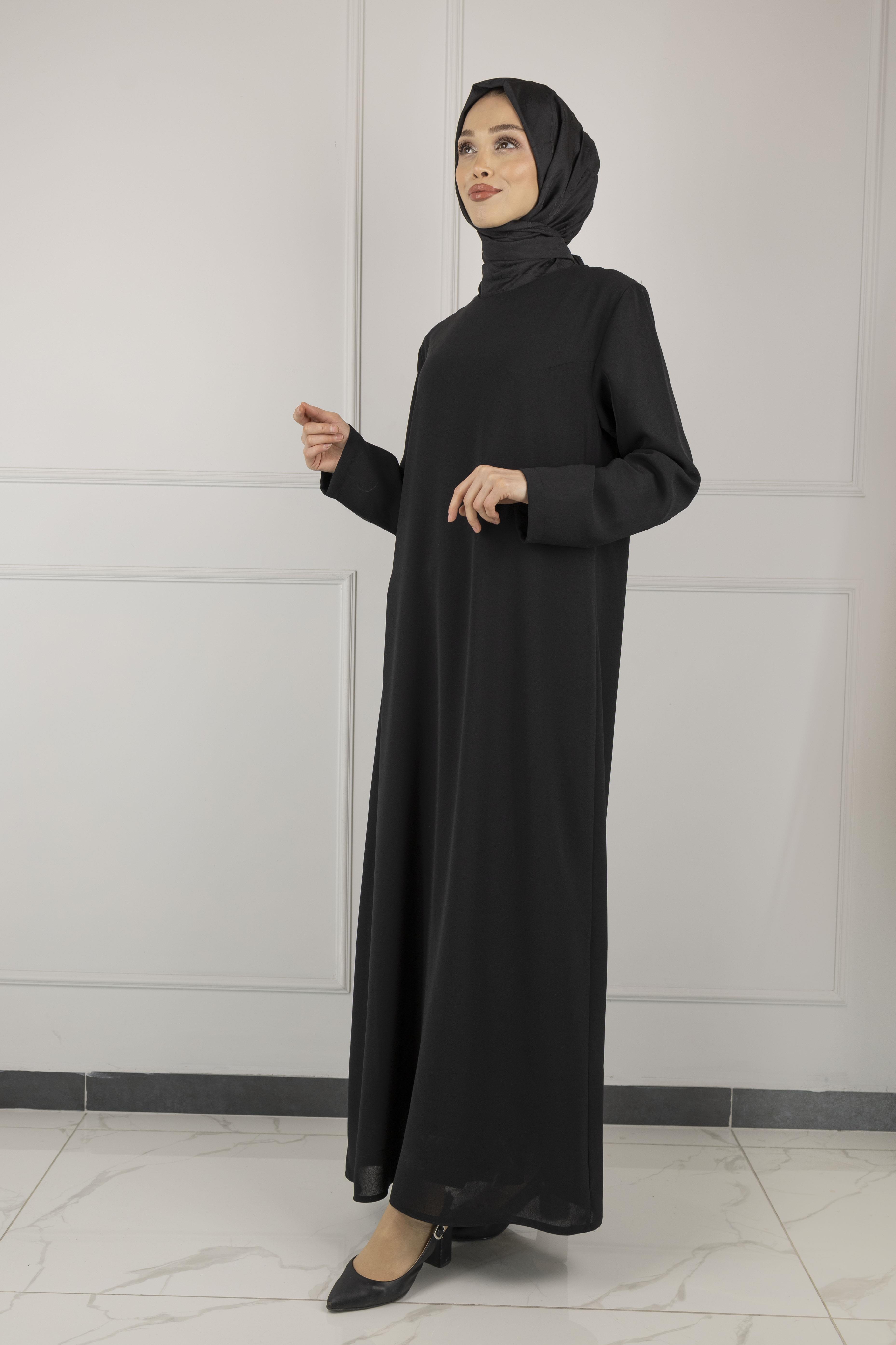 OTTOMAN GÜPÜR CEKETLİ ELBİSE Siyah OTW2161