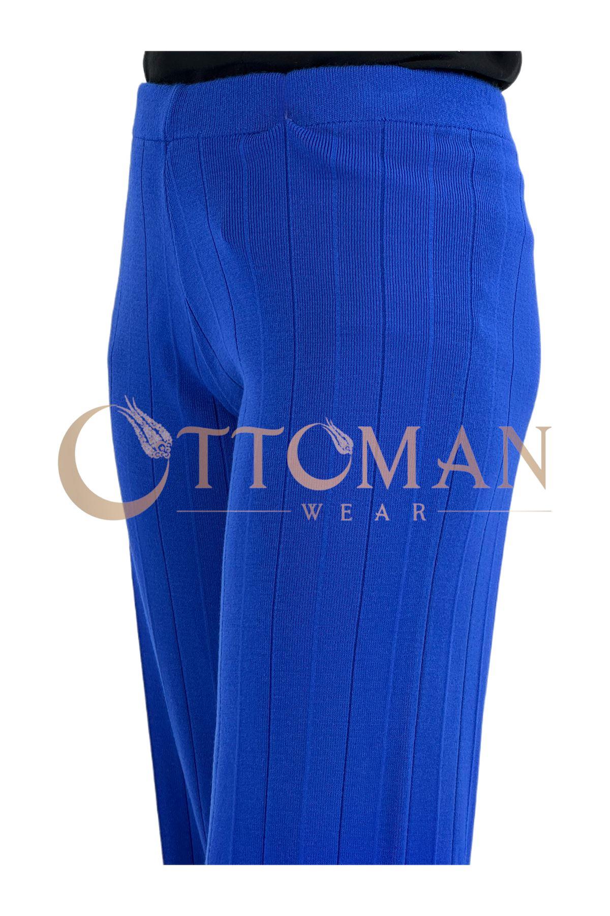 OTW015 Fitilli Triko Pantolon Saks